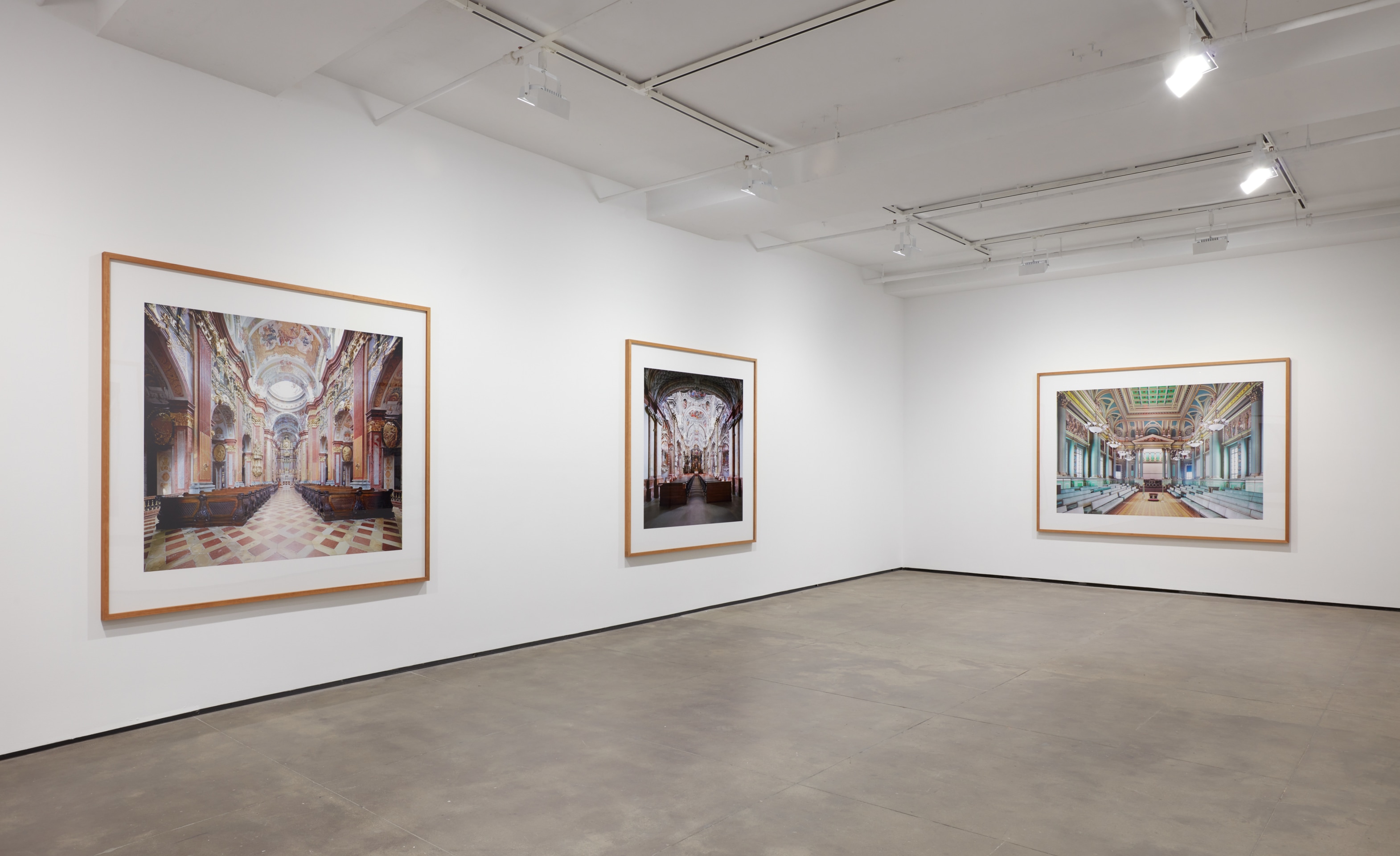 Installation view of Candida H&ouml;fer: Heaven on Earth - Curated by Toshiko Mori at Sean Kelly, New York, February 24 - April 15, 2023, Photo: Jason Wyche, New York, Courtesy: Sean Kelly