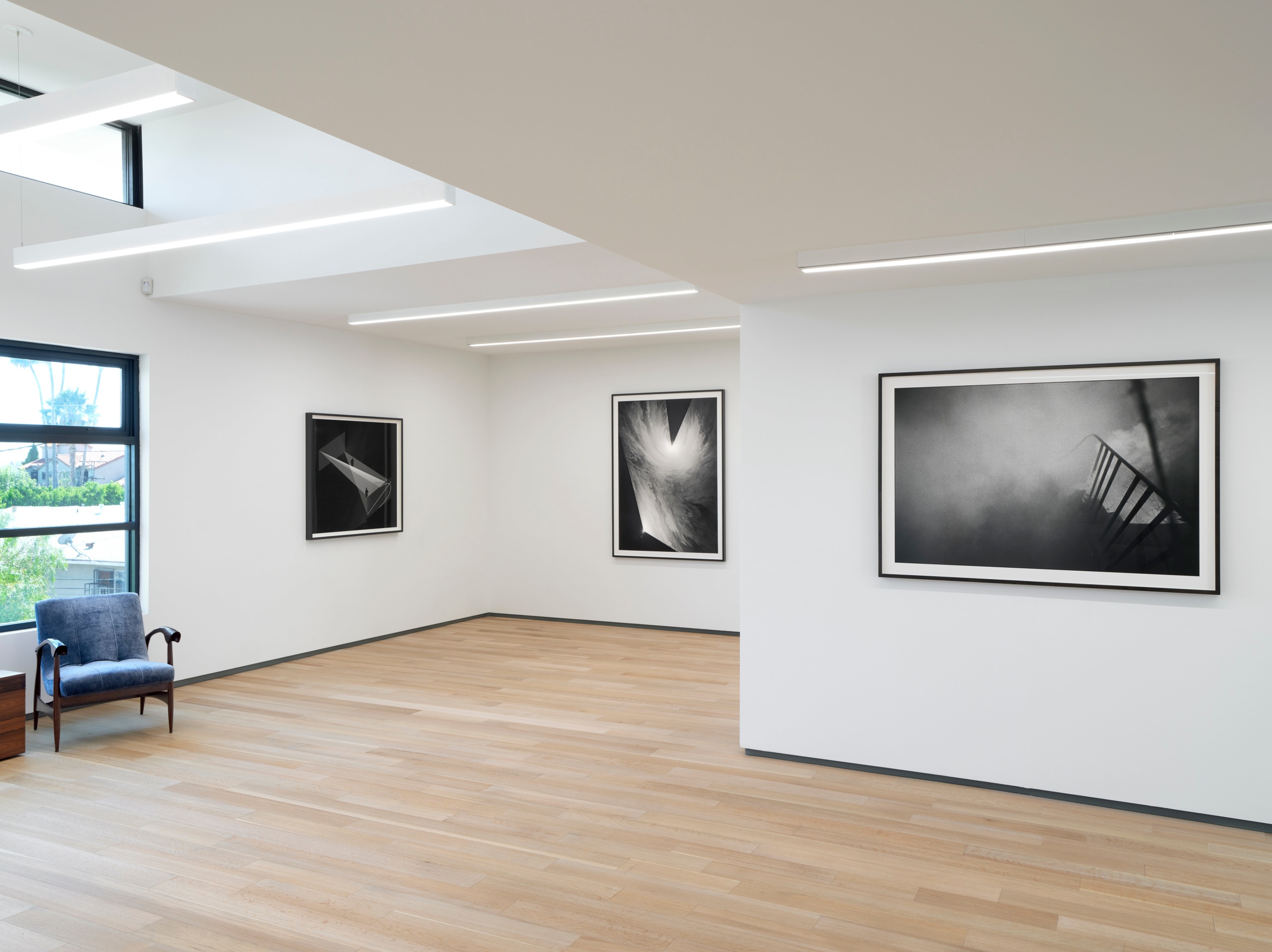 Installation view of Anthony McCall: New Solid Light Works and Early Drawings at Sean Kelly, Los Angeles, July 13&ndash;August 25, 2023, Photo: Brica Wilcox, Courtesy: Sean Kelly
