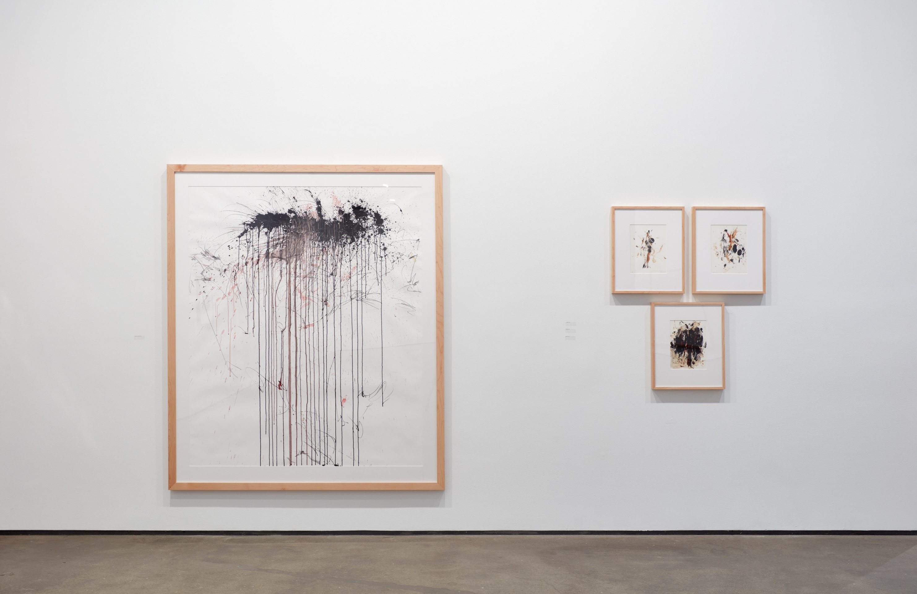 Installation view of Rebecca Horn: Labyrinth of the Soul: Drawings 1965-2015 at Sean Kelly, New York, January 7 - February 18, 2023, Photography: Jason Wyche, New York, Courtesy: Sean Kelly