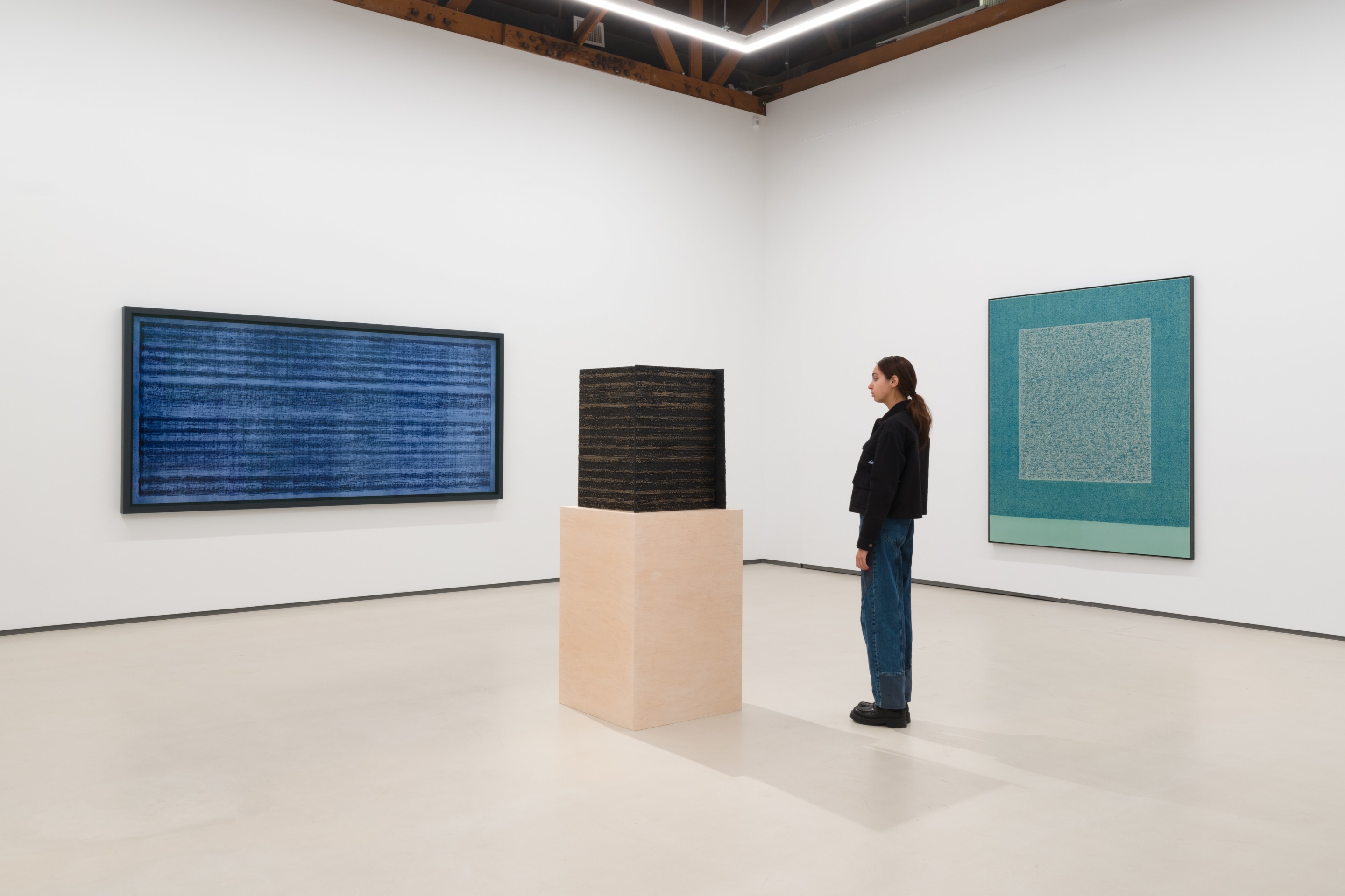Installation view of Idris Khan: The Pattern of Landscape at Sean Kelly, Los Angeles, September 17 - November 5, 2022, Photography: Jeff McLane, Courtesy: Sean Kelly