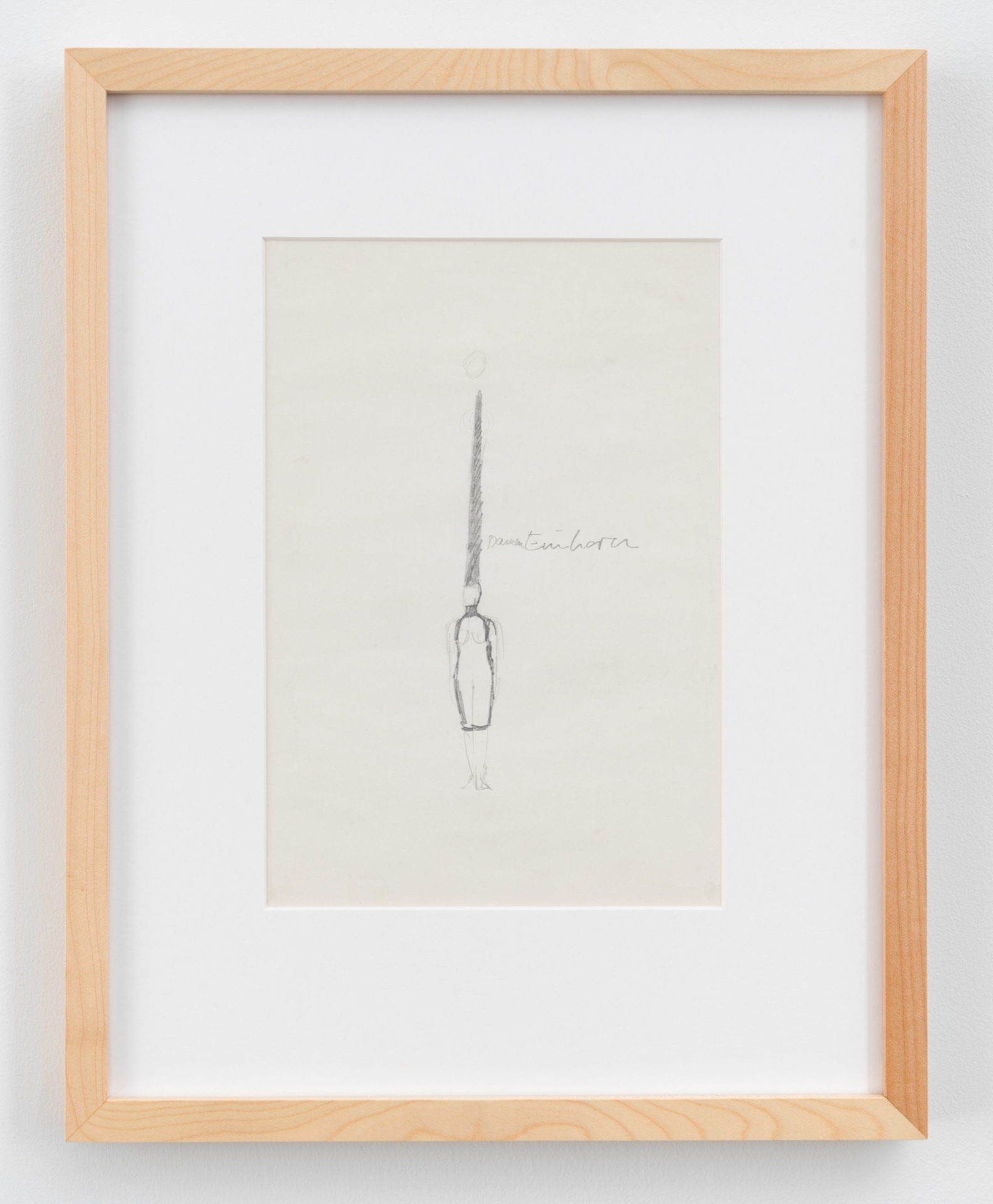 Einhorn, 1968-1969, pencil on paper