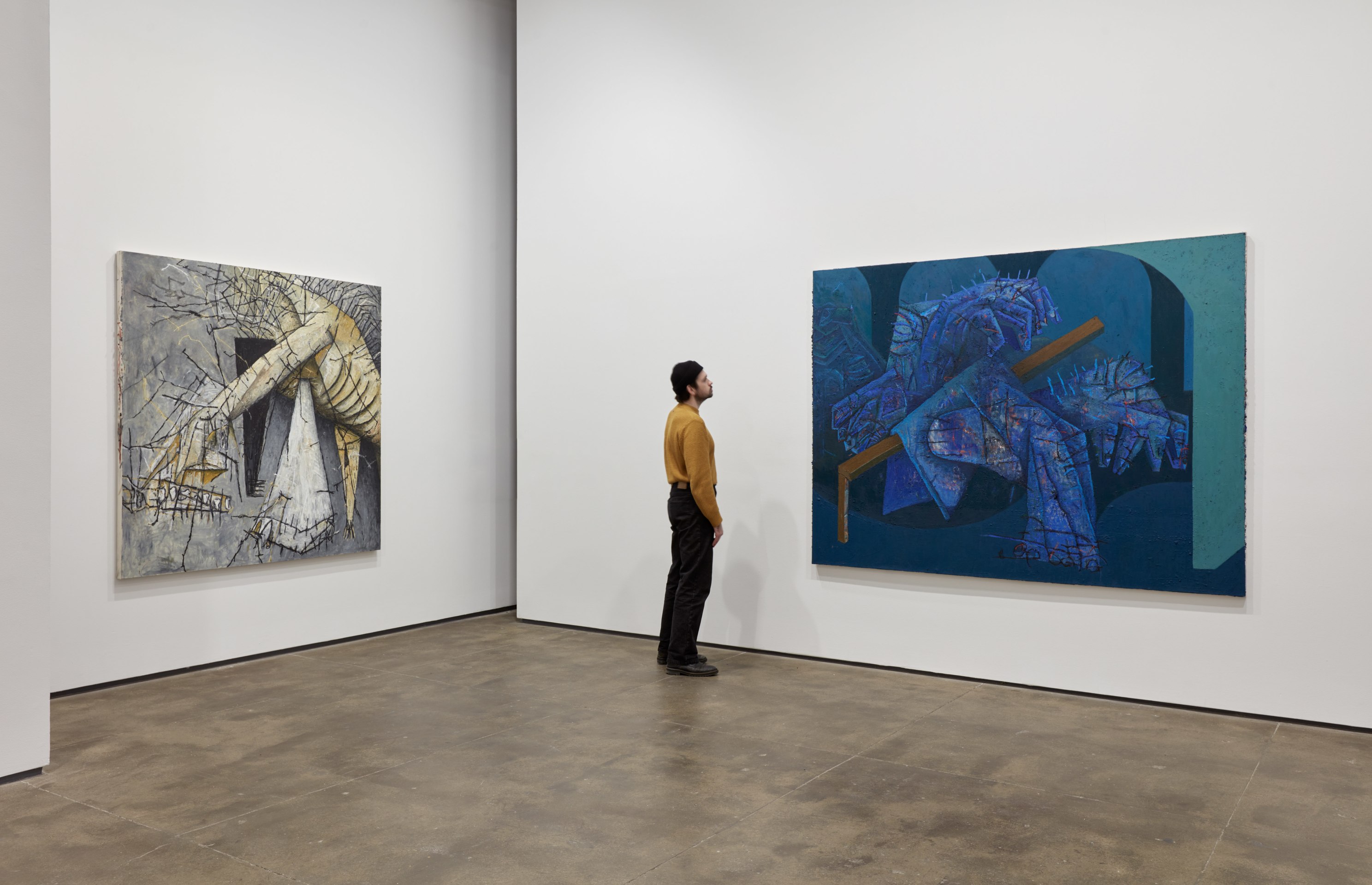 Installation view of John Guzman: Drowning in Harmony at Sean Kelly, New York, January 12 &ndash; March 2, 2024, Photography: Jason Wyche, Courtesy: Sean Kelly