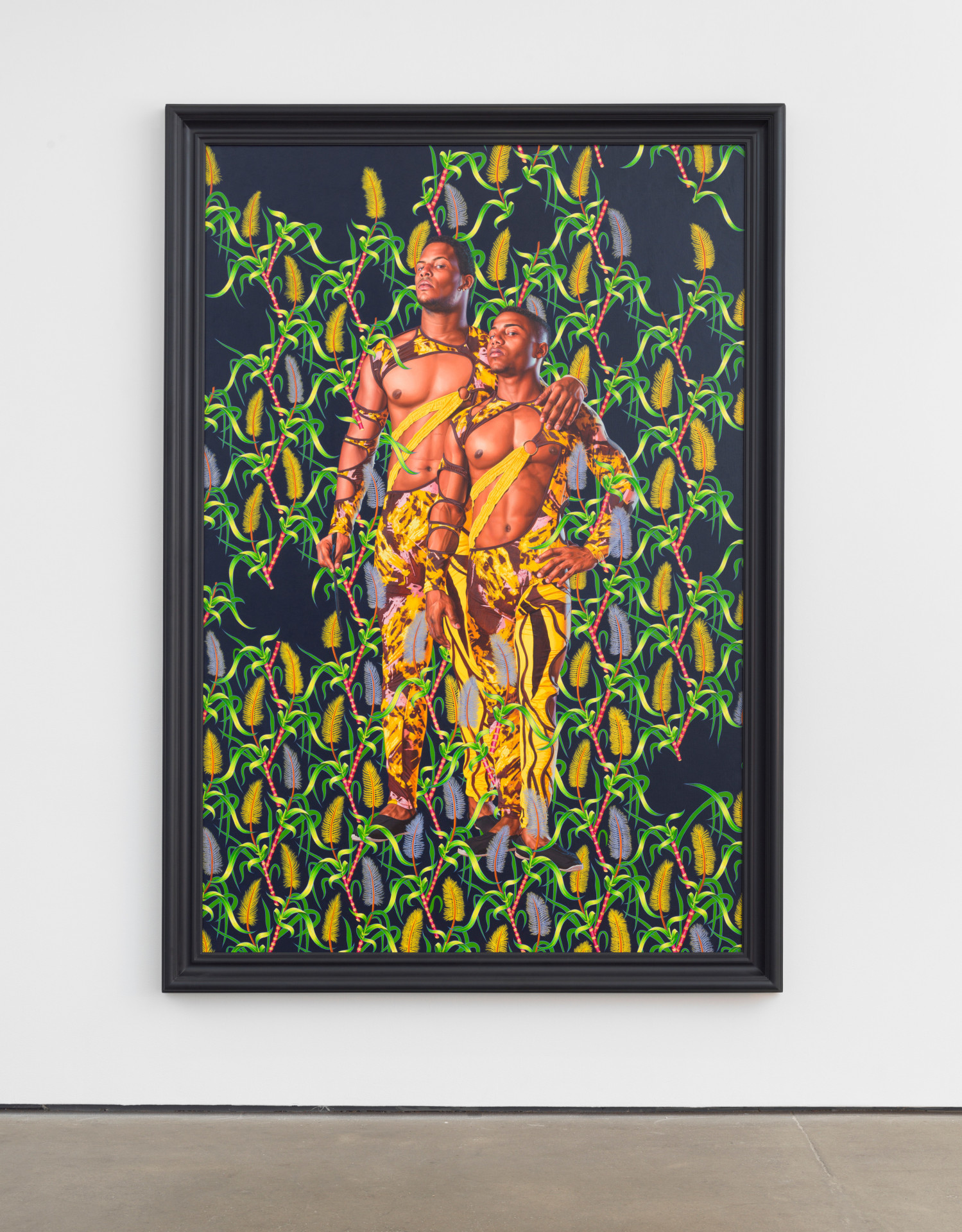 Kehinde Wiley, Portrait of Tony di heon Gonzales &amp;amp; Armando Leon Aquirre, 2023