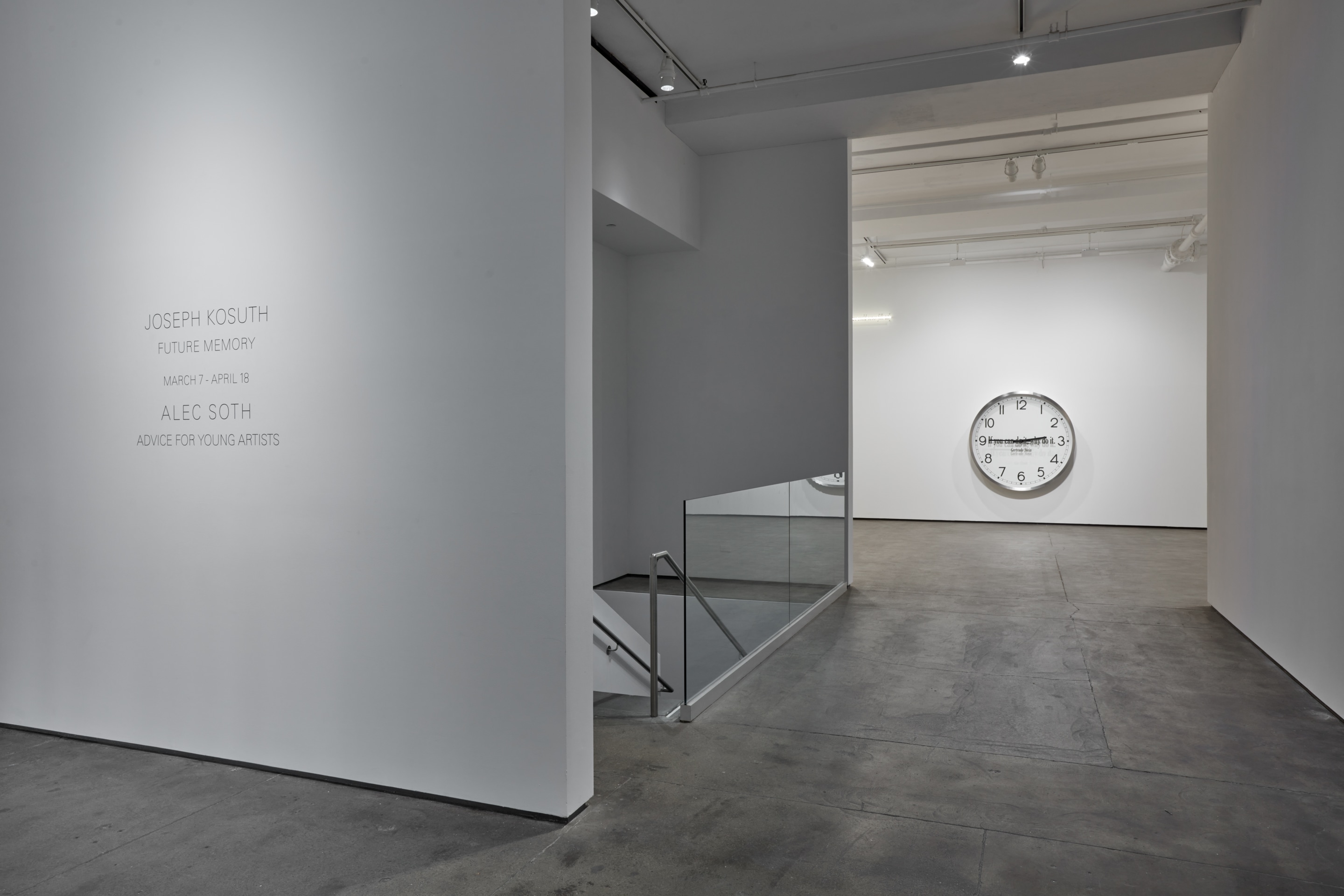 Installation view of&nbsp;Joseph Kosuth: Future Memory at Sean Kelly, New York, March 7 &ndash; April 18, 2025, Photography: Jason Wyche, Courtesy: Sean Kelly, New York/Los Angeles