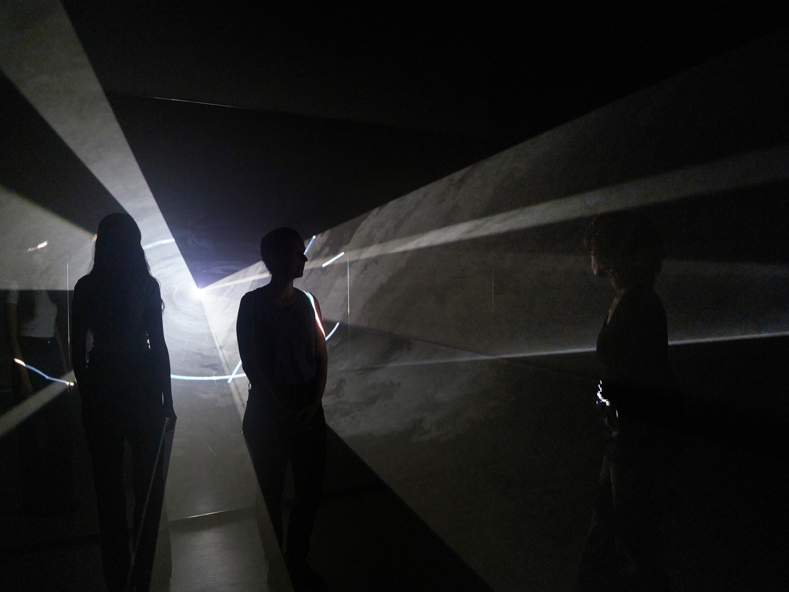 Installation view of Anthony McCall: New Solid Light Works and Early Drawings at Sean Kelly, Los Angeles, July 13&ndash;August 25, 2023, Photo: Brica Wilcox, Courtesy: Sean Kelly