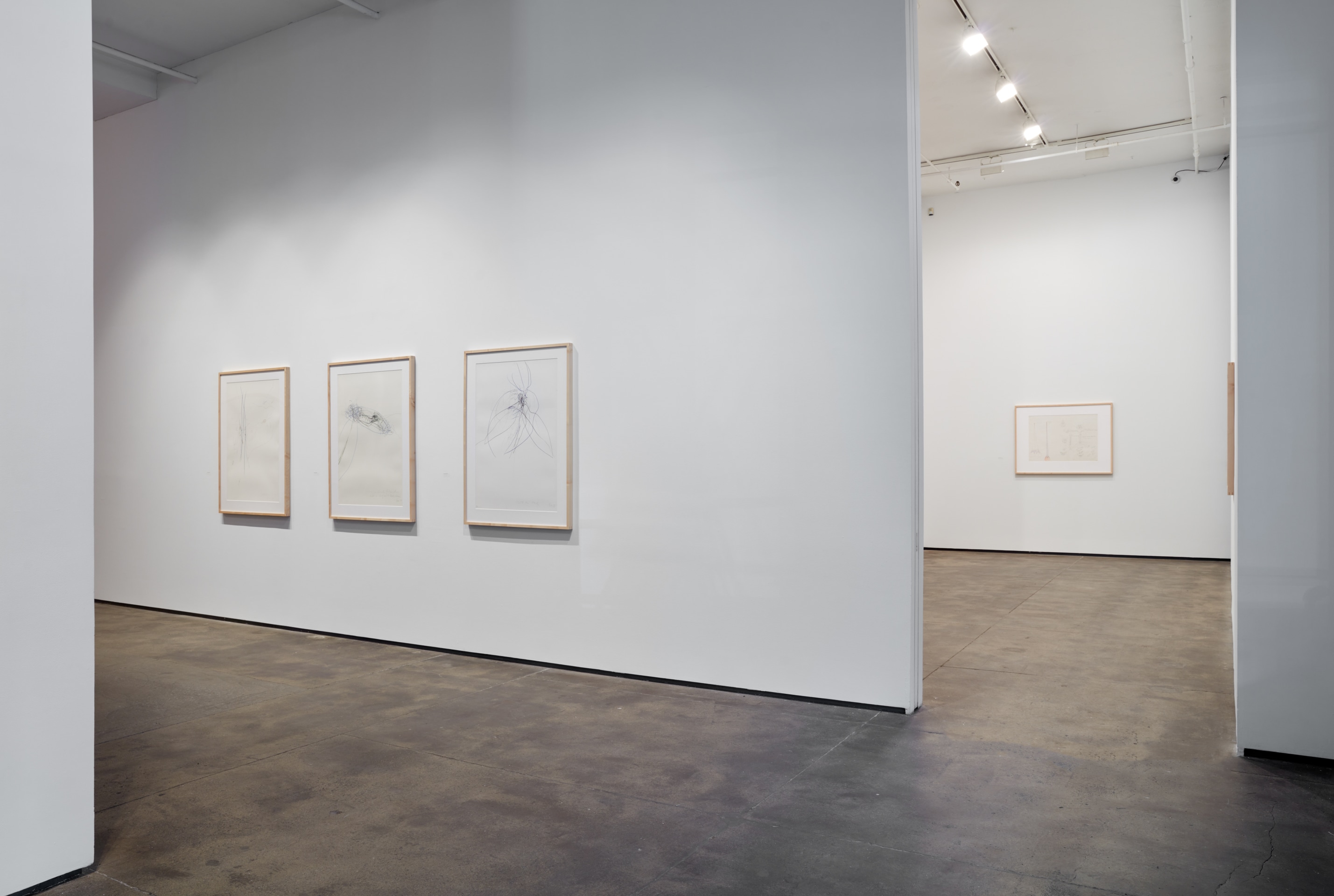 Installation view of Rebecca Horn: Labyrinth of the Soul: Drawings 1965-2015 at Sean Kelly, New York, January 7 - February 18, 2023, Photography: Jason Wyche, New York, Courtesy: Sean Kelly