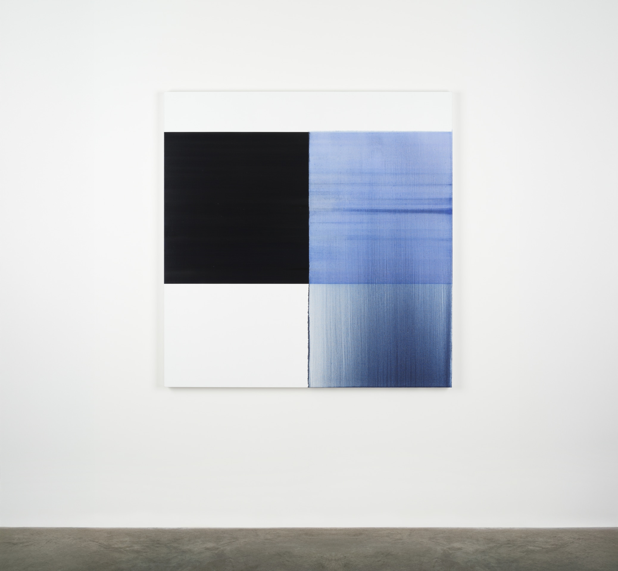 Callum Innes, Exposed Painting Sapphire Blue, 2023