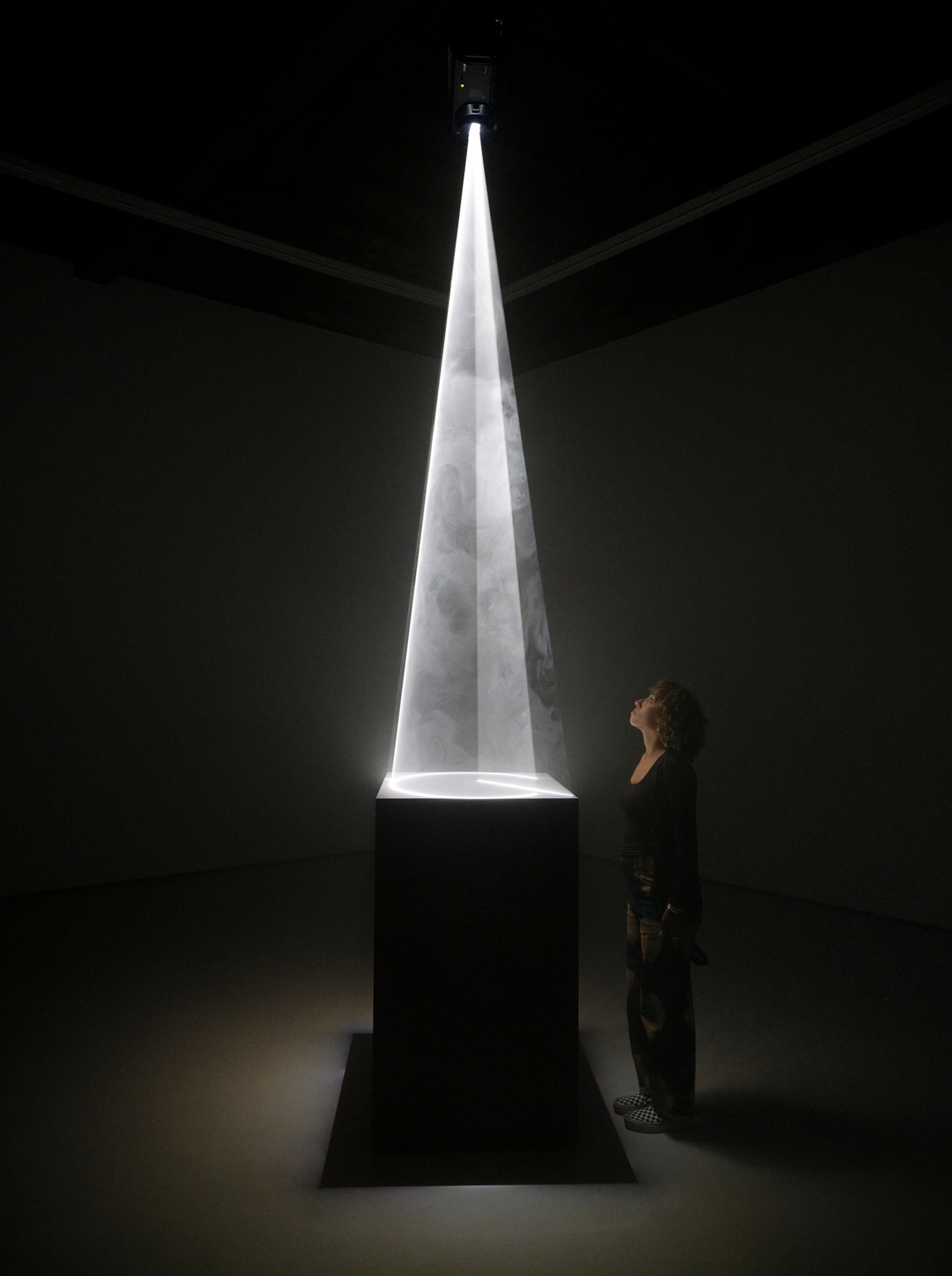 Installation view of Anthony McCall: New Solid Light Works and Early Drawings at Sean Kelly, Los Angeles, July 13&ndash;August 25, 2023, Photo: Brica Wilcox, Courtesy: Sean Kelly