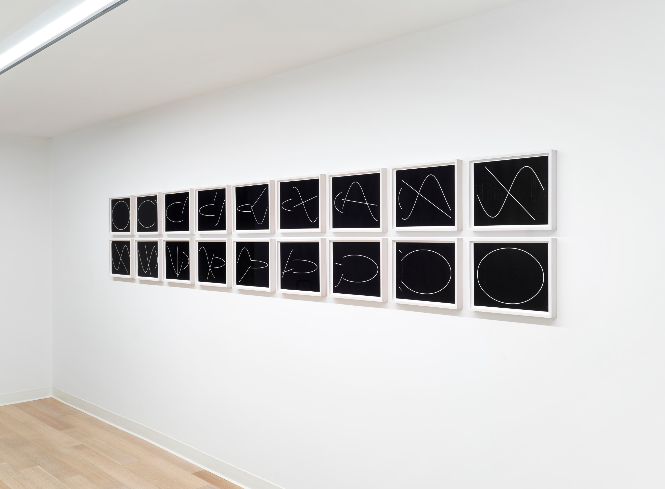 Installation view of Anthony McCall: New Solid Light Works and Early Drawings at Sean Kelly, Los Angeles, July 13&ndash;August 25, 2023, Photo: Brica Wilcox, Courtesy: Sean Kelly