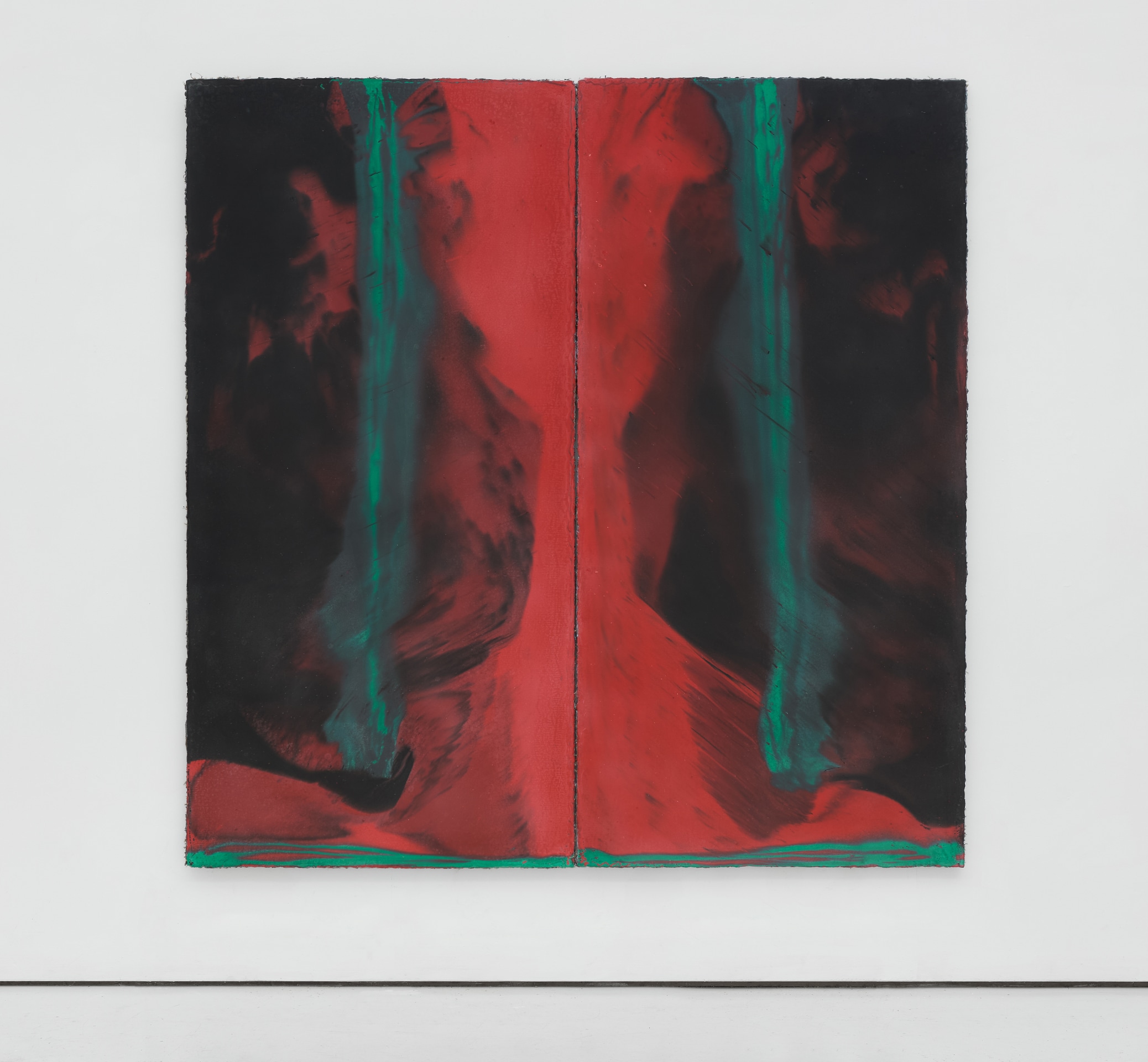 Harminder Judge, Untitled (branch aligned with her torso), 2024