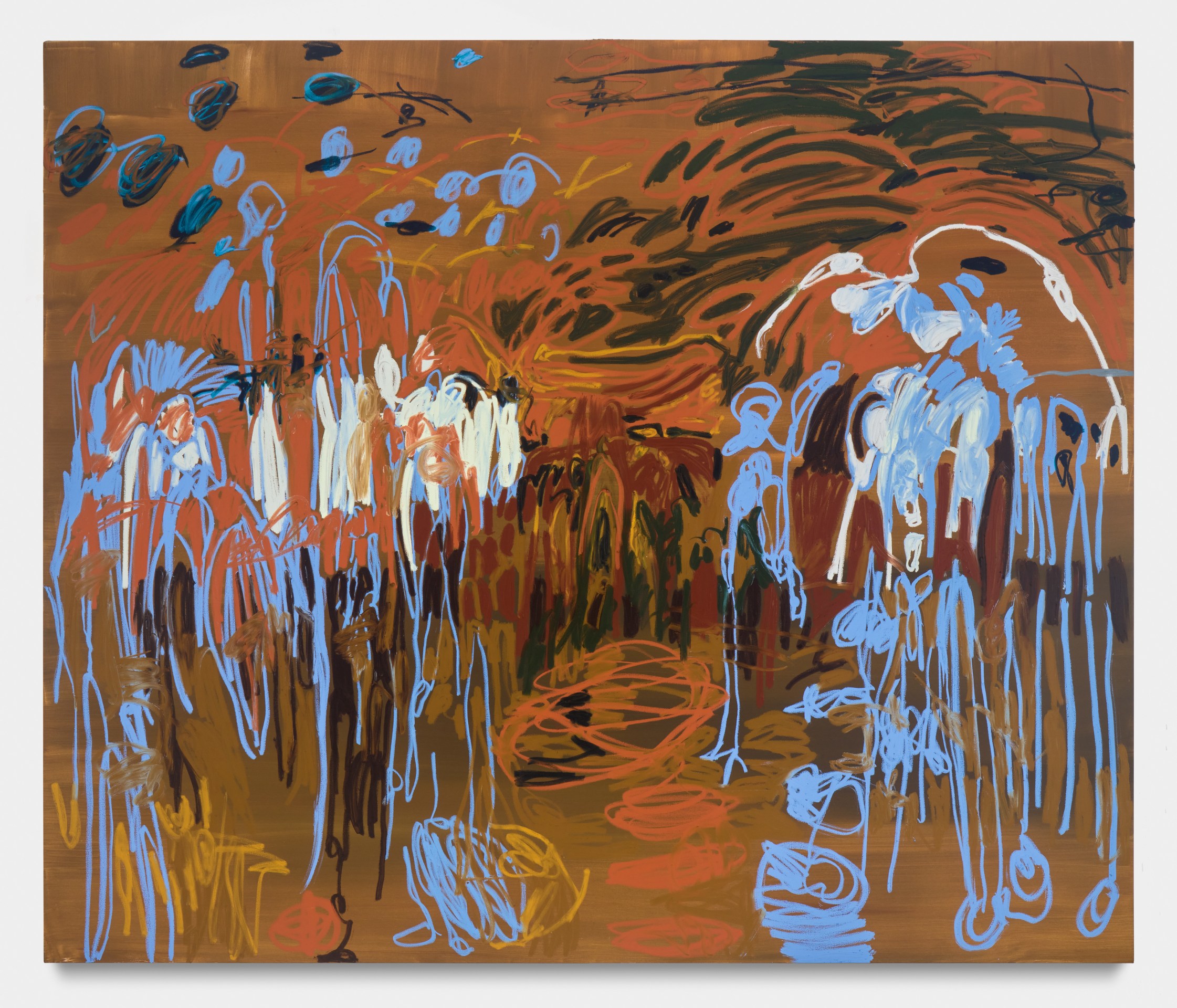 Chorale, 2022, oil and oil stick on canvas