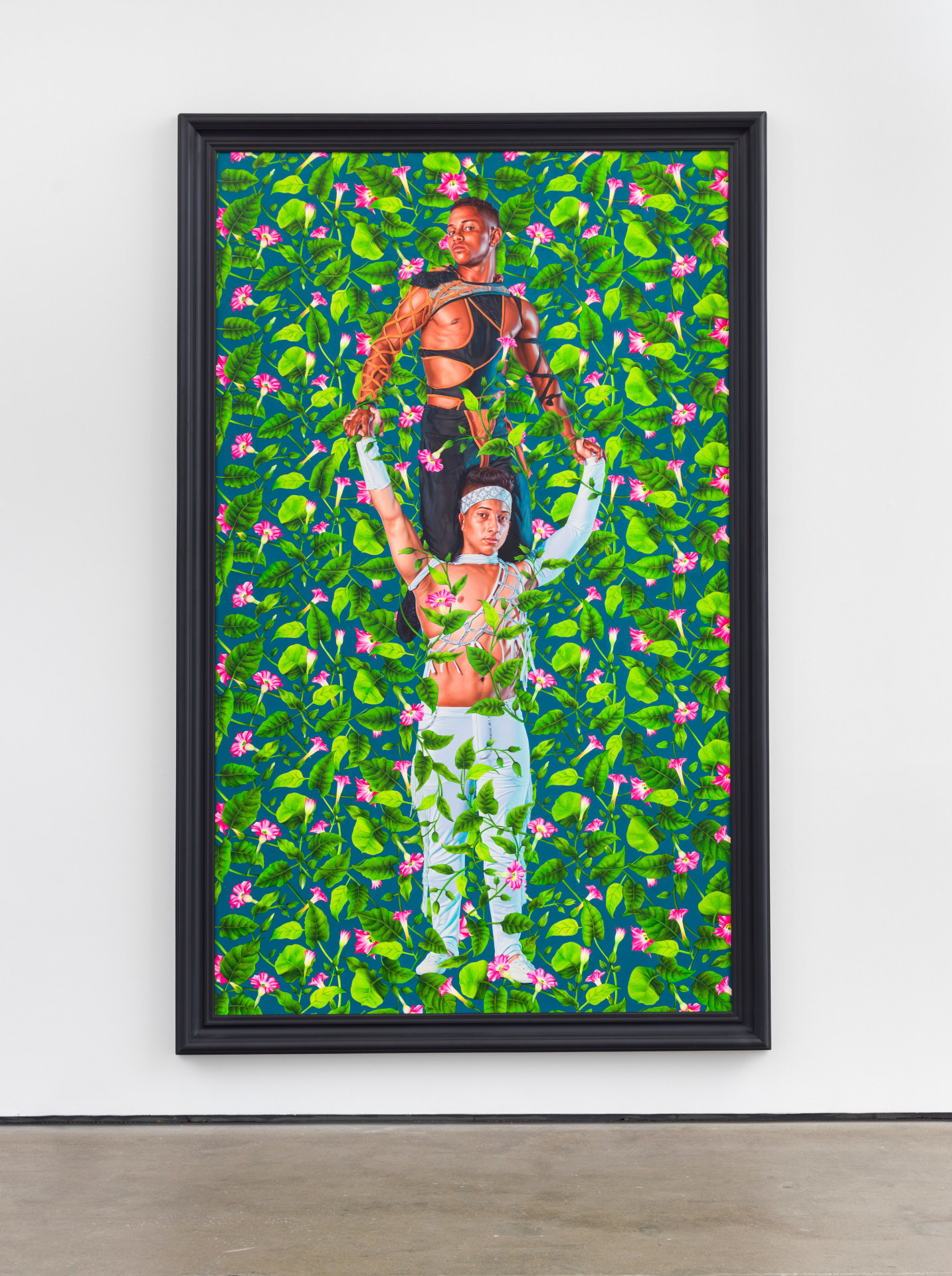 Kehinde Wiley, Portrait of Yadiel Arrozaceno Dortic&oacute;s &amp;amp; Daniel Paiol L&oacute;pez, 2023
