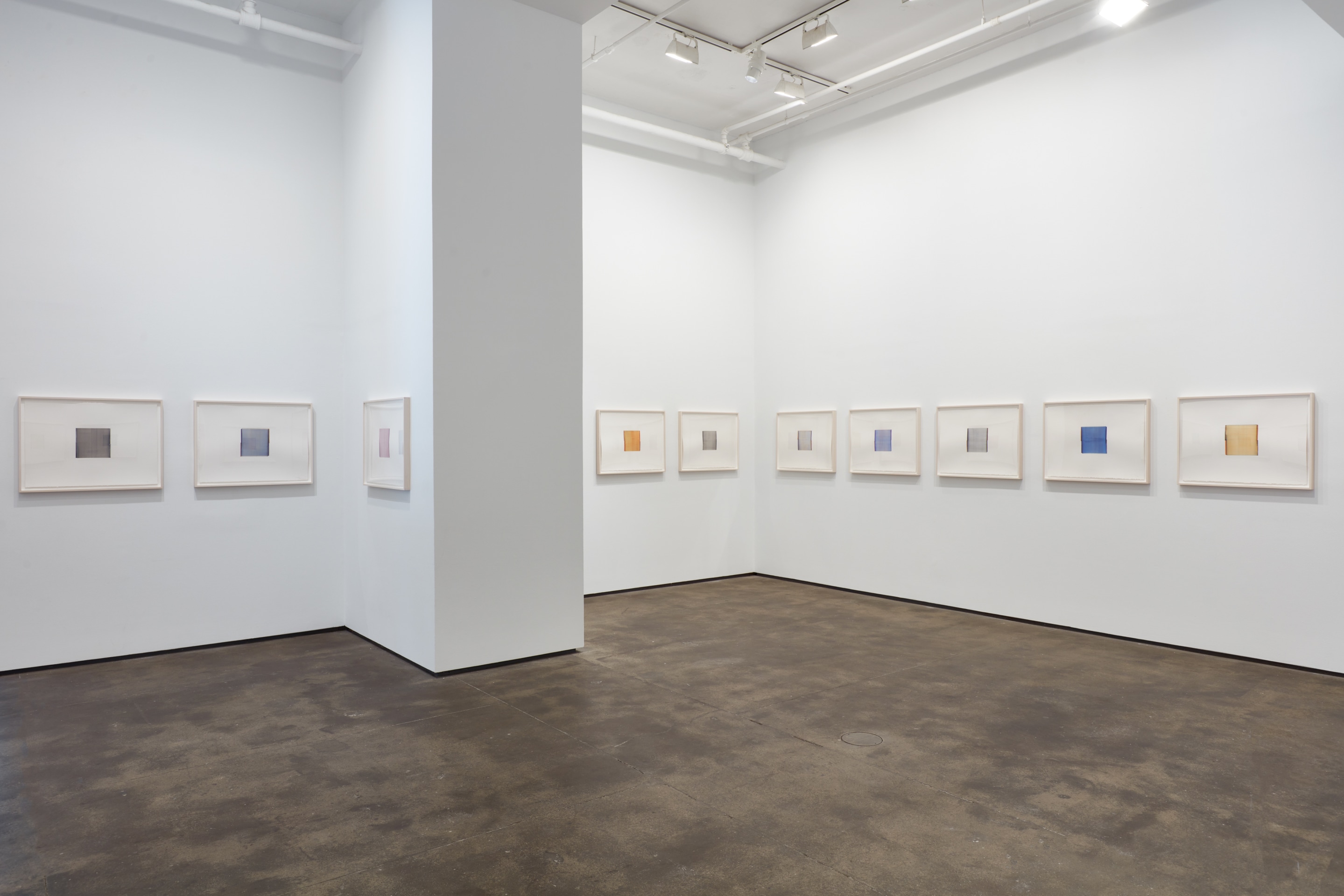 Installation view of Callum Innes: Tondos at Sean Kelly, New York, November 4 - December 17, 2022, Photography: Jason Wyche, Courtesy: Sean Kelly