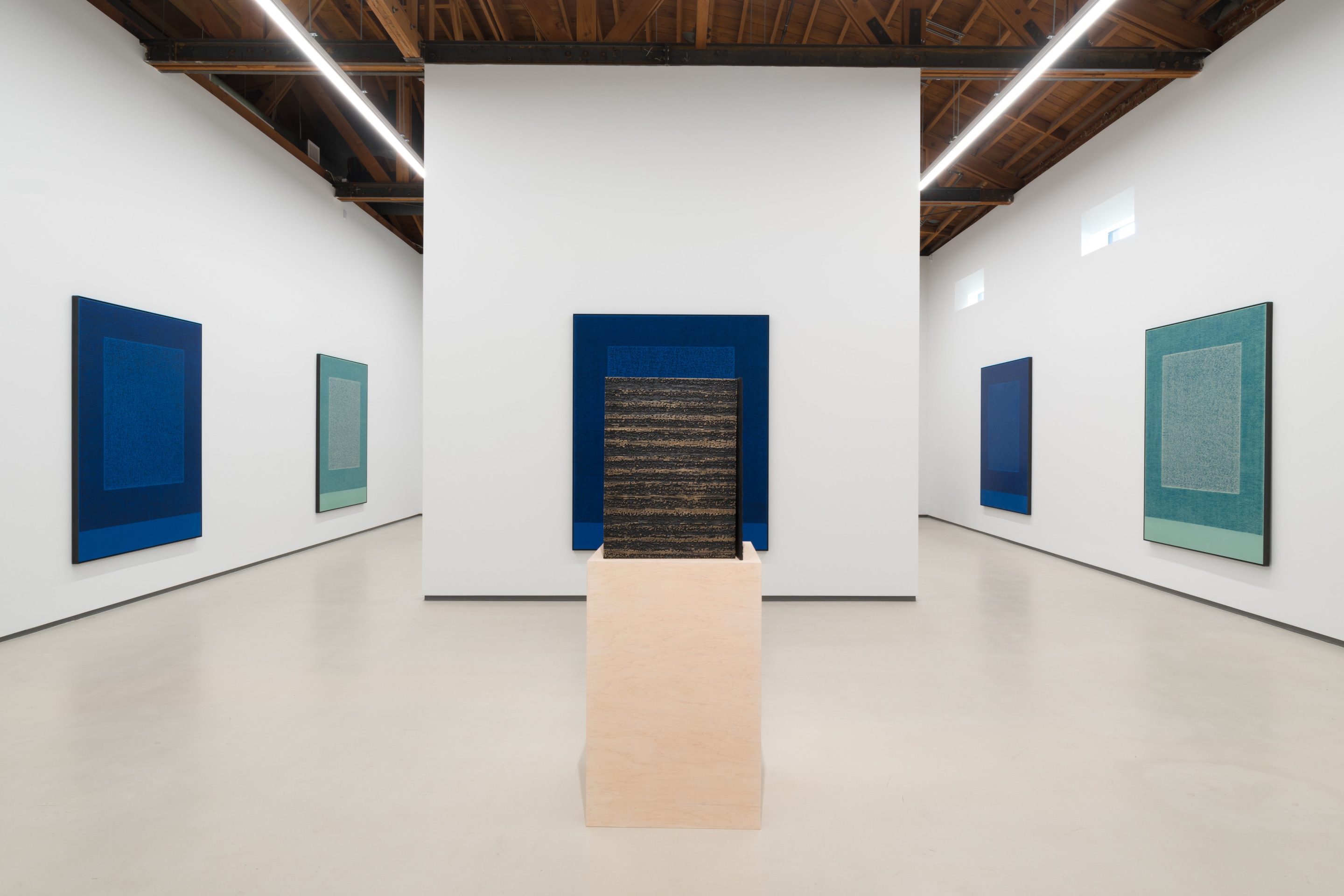 Installation view of Idris Khan: The Pattern of Landscape at Sean Kelly, Los Angeles, September 17 - November 5, 2022, Photography: Jeff McLane, Courtesy: Sean Kelly