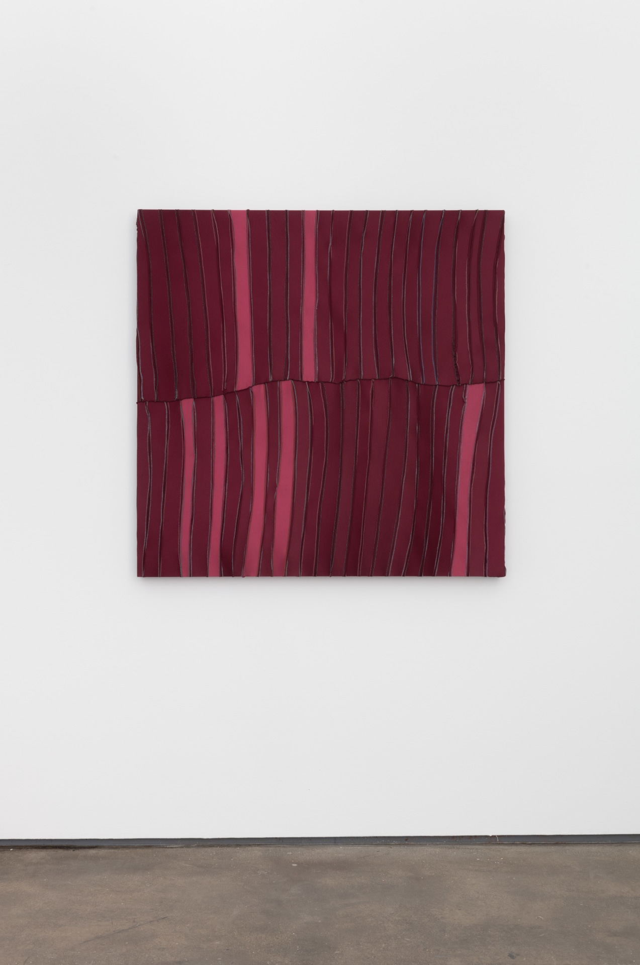 Anthony Akinbola Duckhorn, 2022 signed and dated by artist, verso durags on aluminum frame 48 x 48 inches (121.9 x 121.9 cm) (AAk-15)