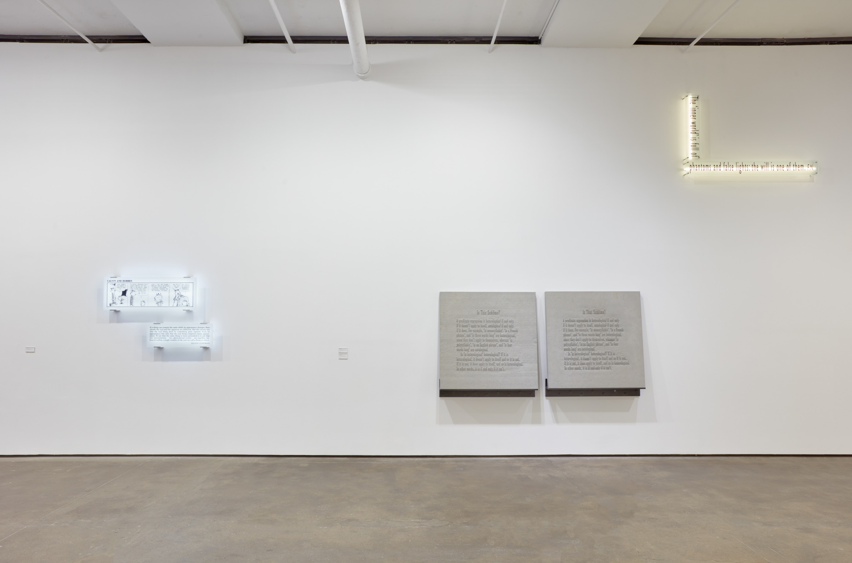 Installation view of&nbsp;Joseph Kosuth: Future Memory at Sean Kelly, New York, March 7 &ndash; April 18, 2025, Photography: Jason Wyche, Courtesy: Sean Kelly, New York/Los Angeles
