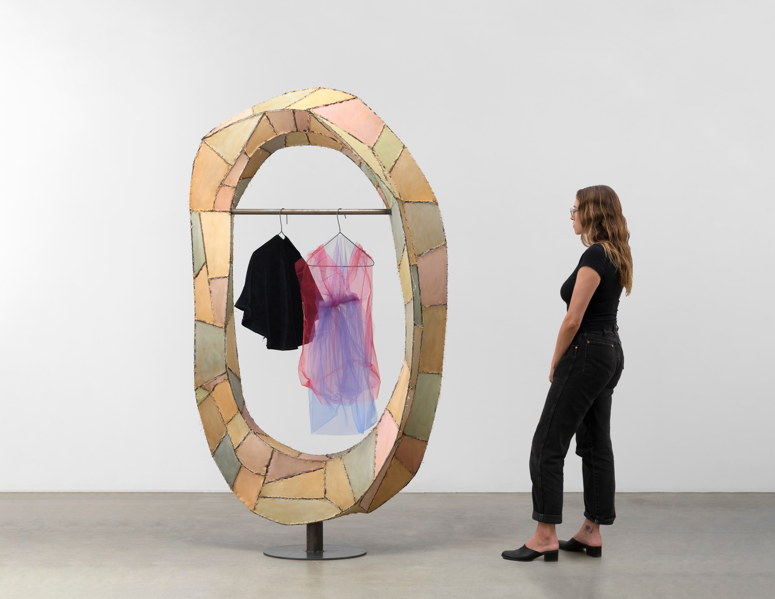 Evan Holloway, Display with Velvet and Tulle, 2023