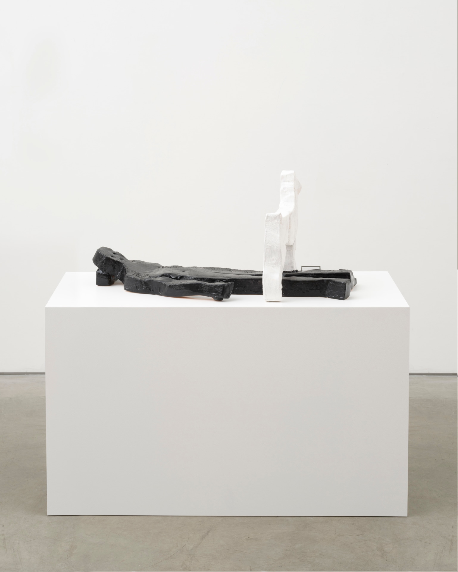 Valentin Carron, Adult and Dog (lying), 2022