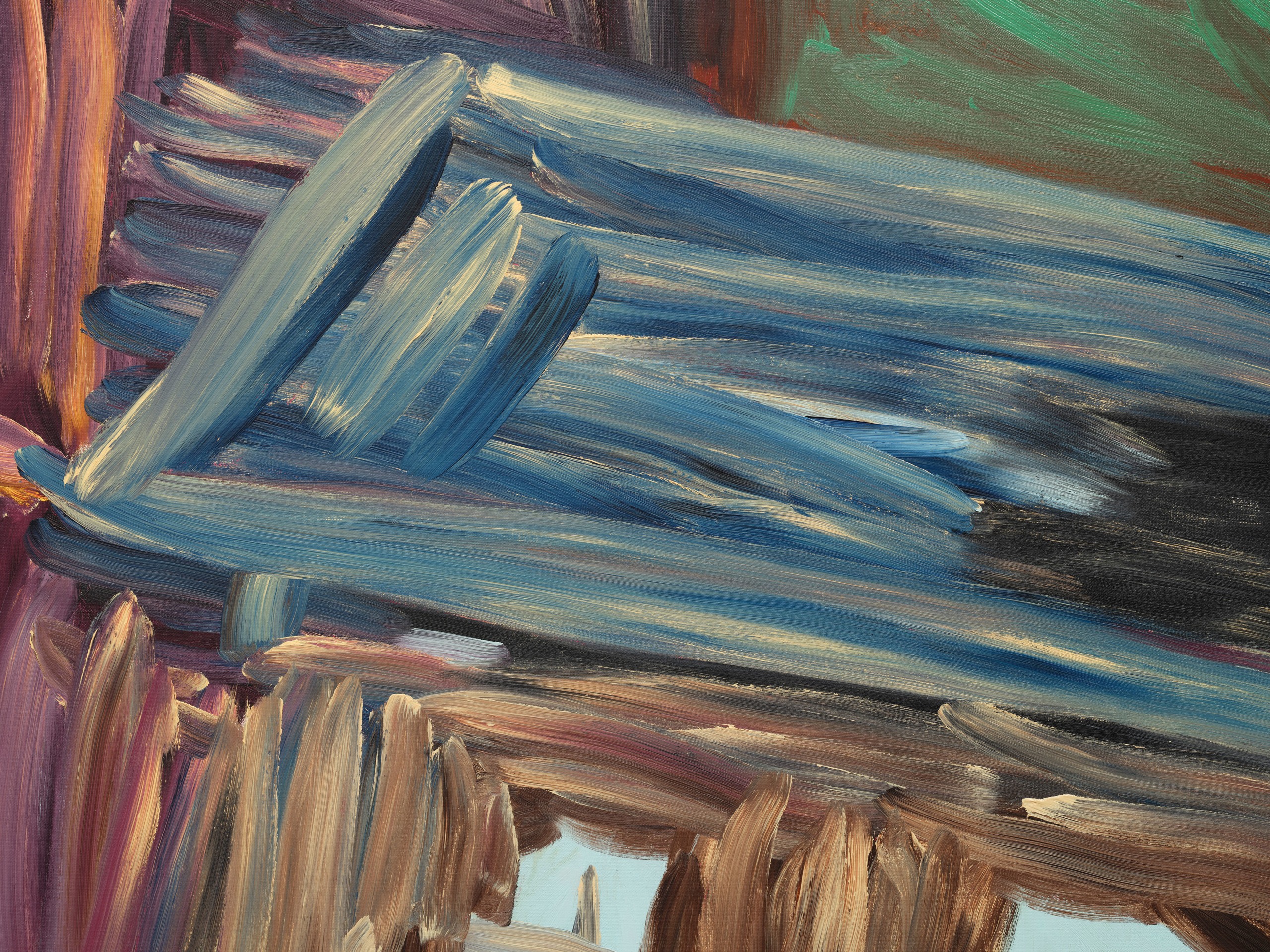 Martha Diamond, Blue Roof, 1984