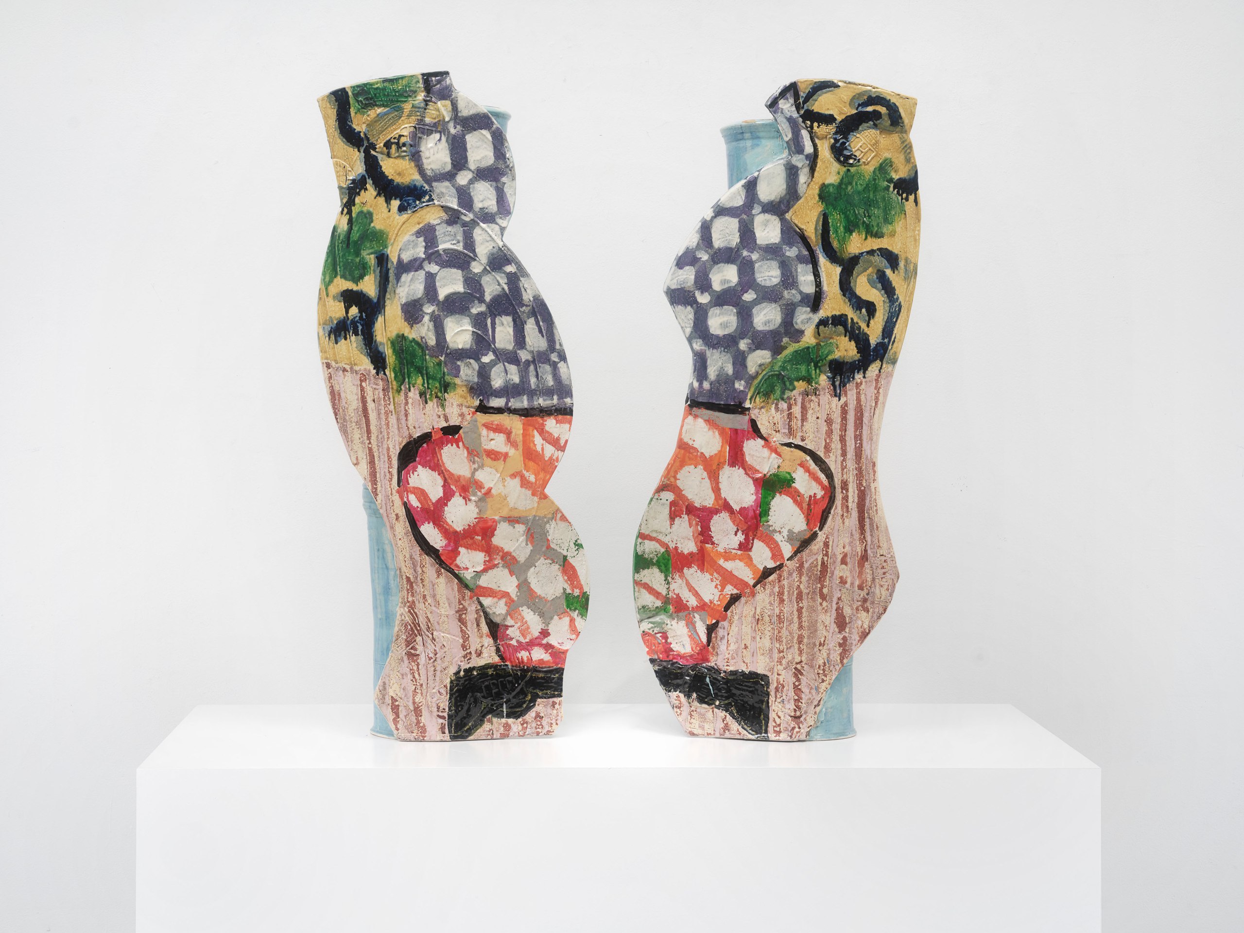 Betty Woodman, Divided Vases: Stacked Vases, 2006