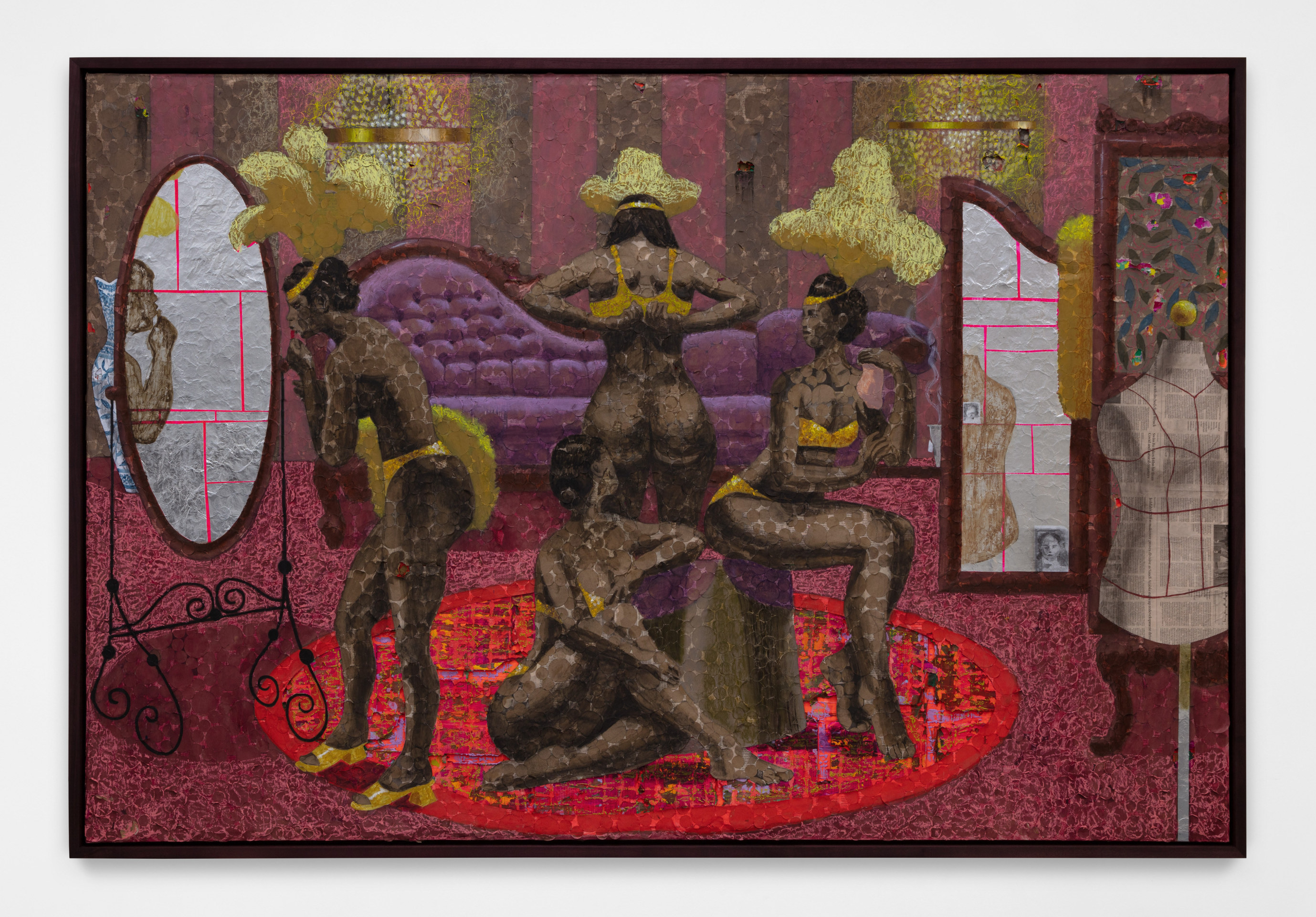 Derek Fordjour, Homage, 2022