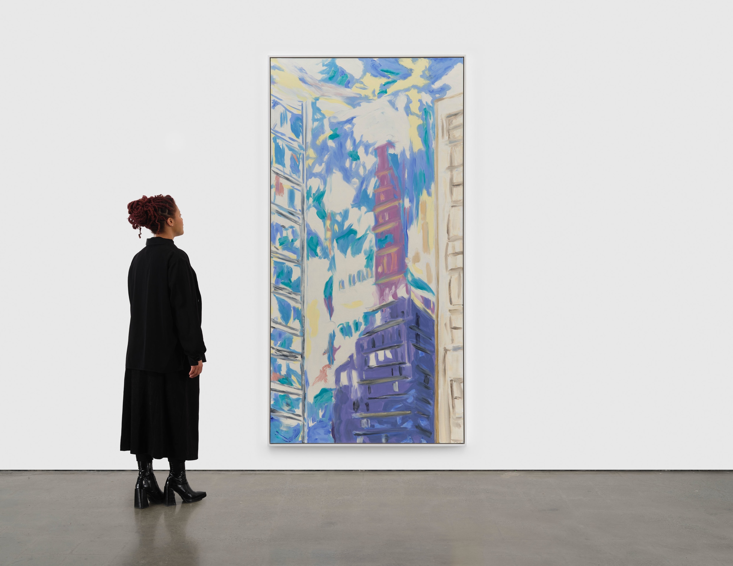 Martha Diamond, New York with Purple No. 3, 2000