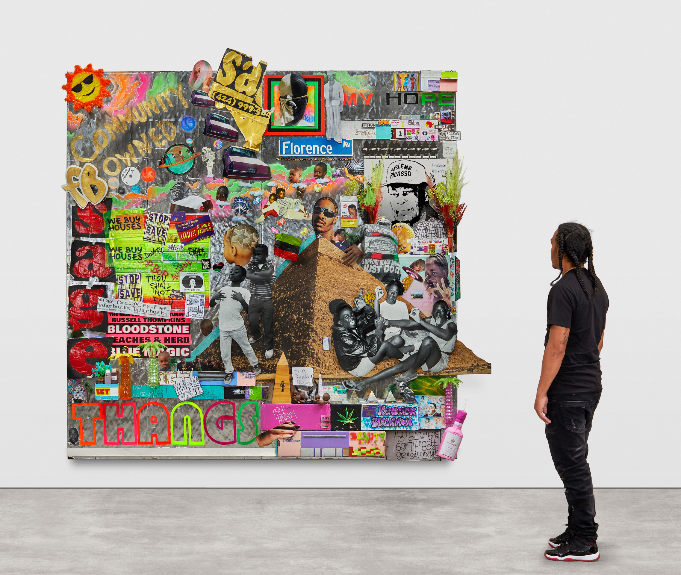 Lauren Halsey, thou shall not fold, 2022