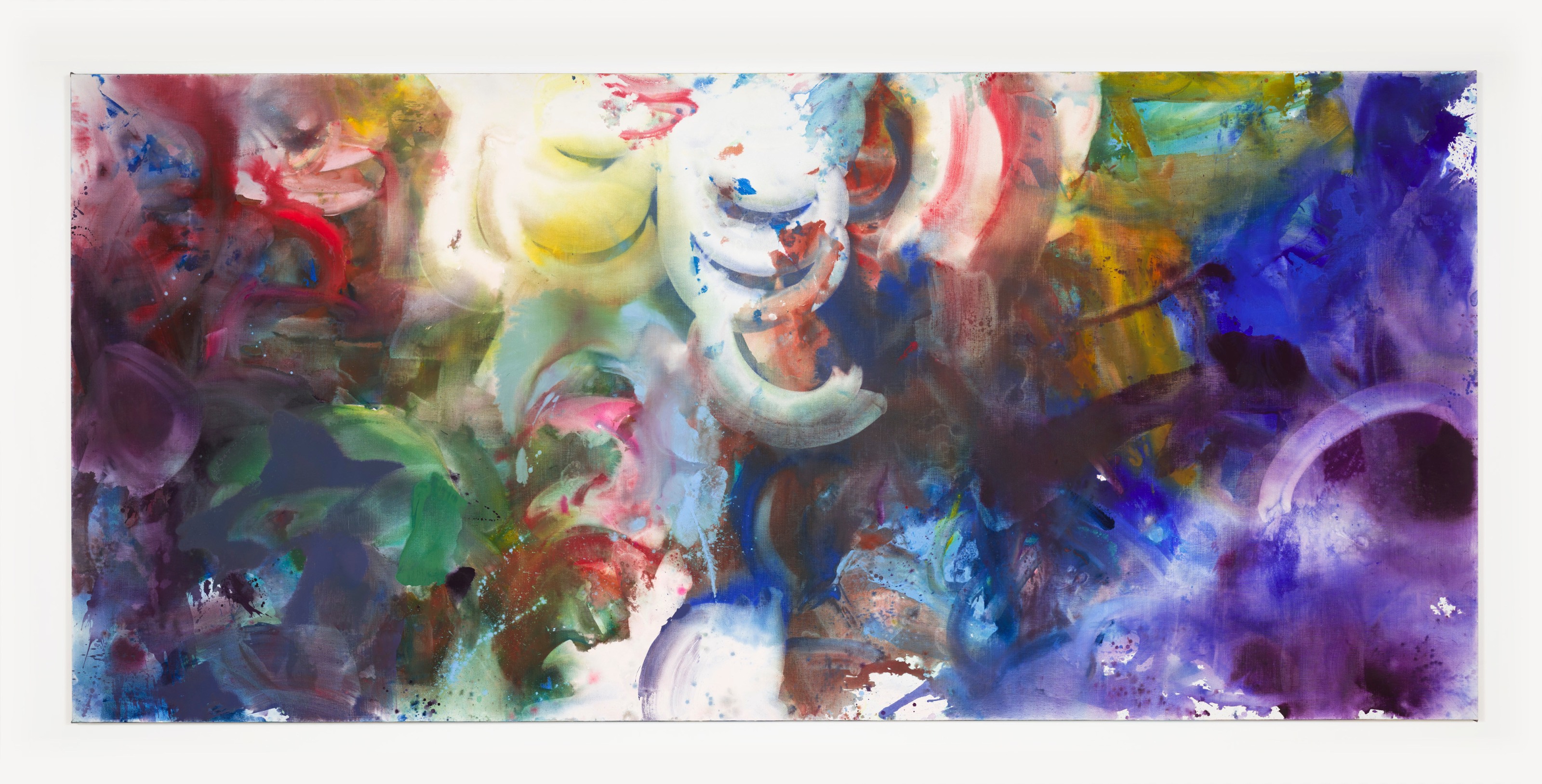 Mary Weatherford, Light Falling Like a Broken Chain; Paradise, 2021