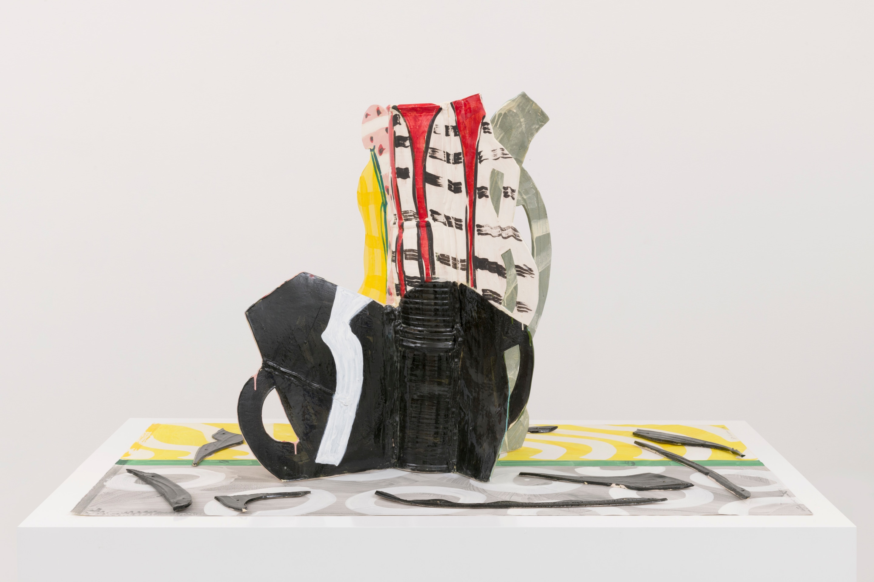 Betty Woodman Aztec Vase and Carpet #7, 2014