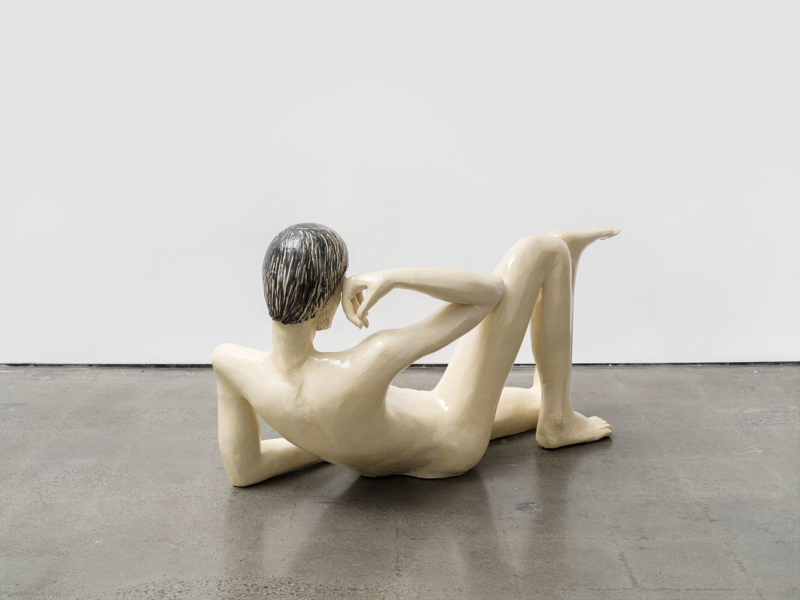 Ohad Meromi, Reclining Youth, 2025