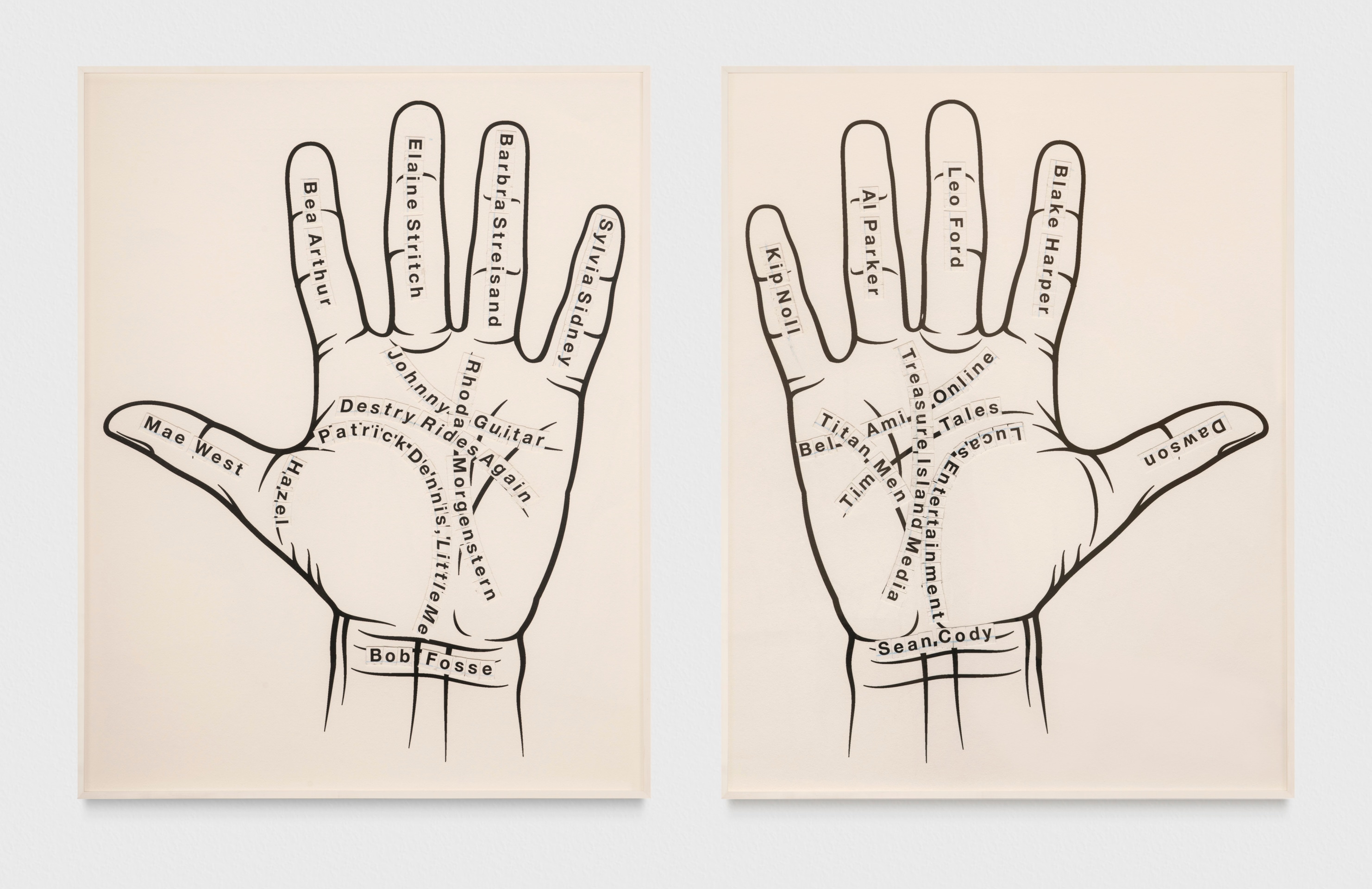 Larry Johnson, Untitled (L+R), 2020