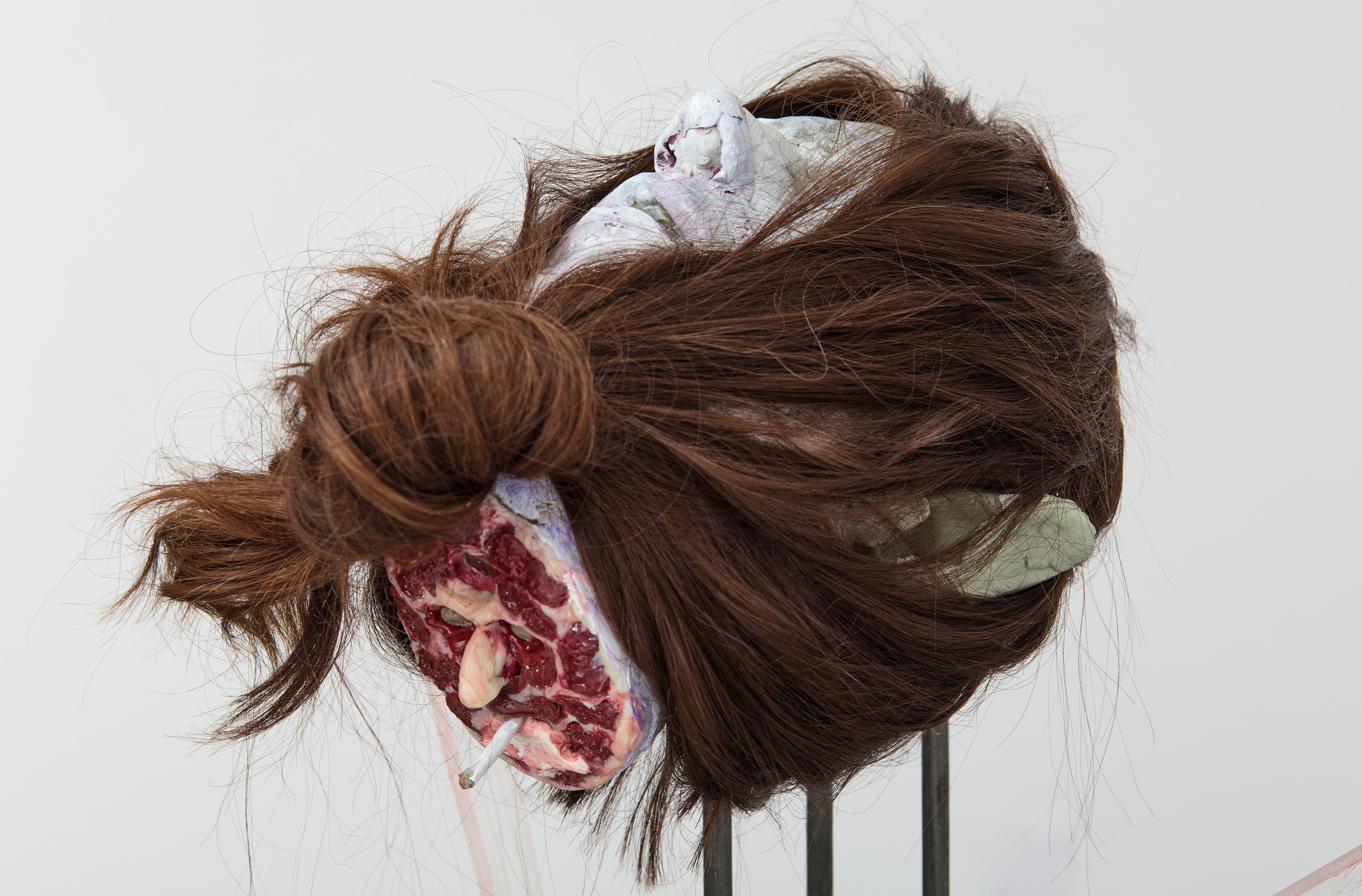 David Altmejd, Smoking with Oneself, 2021