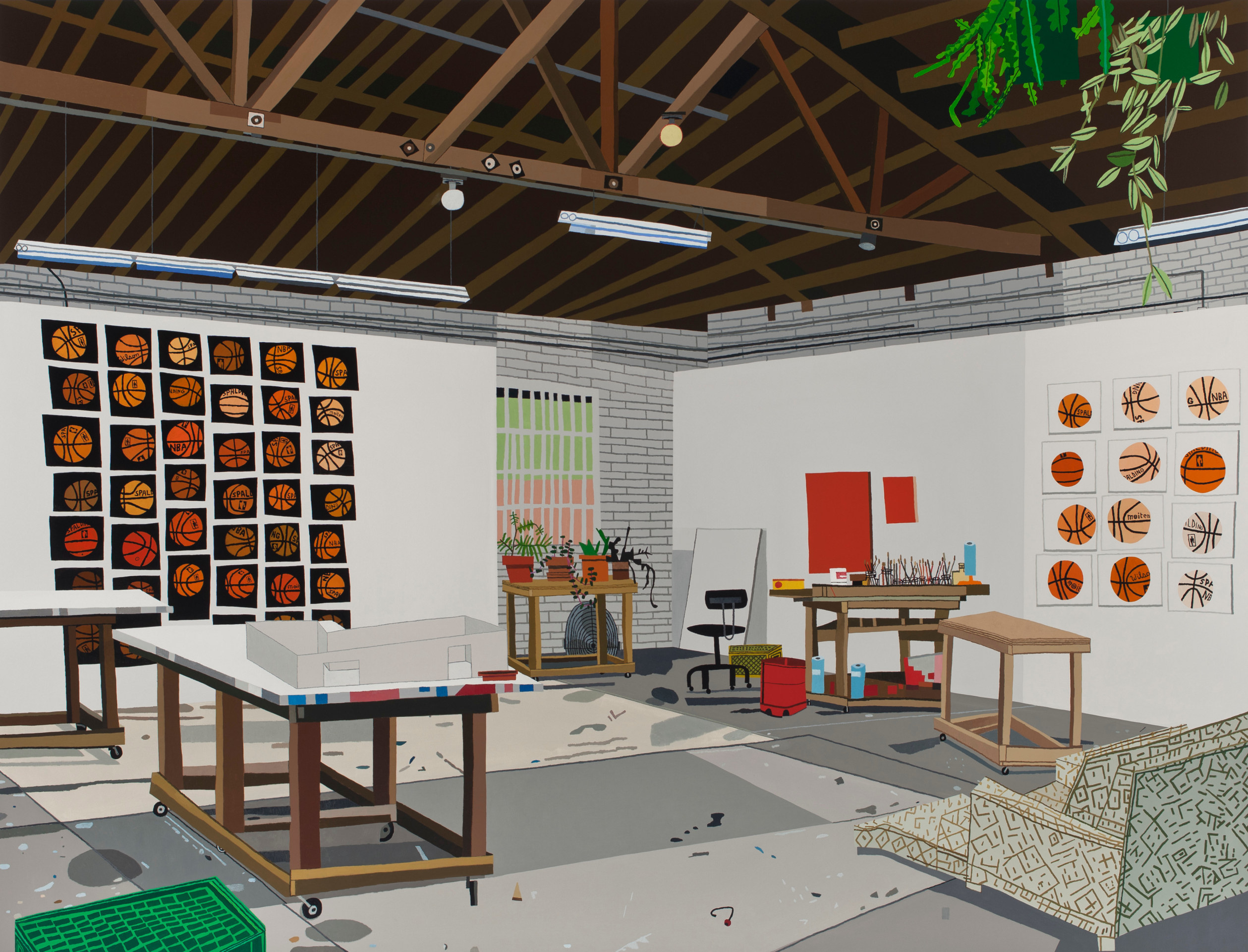 Jonas Wood Bball Studio, 2012