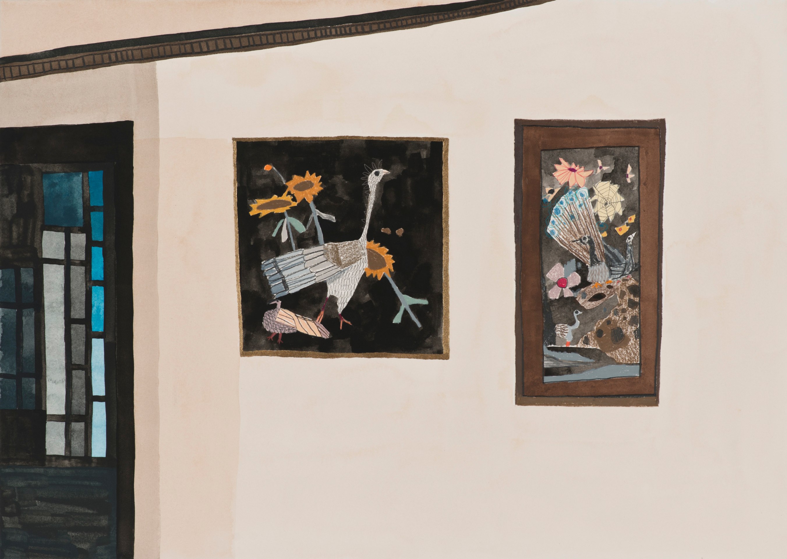 Jonas Wood TV Room 2, 2007