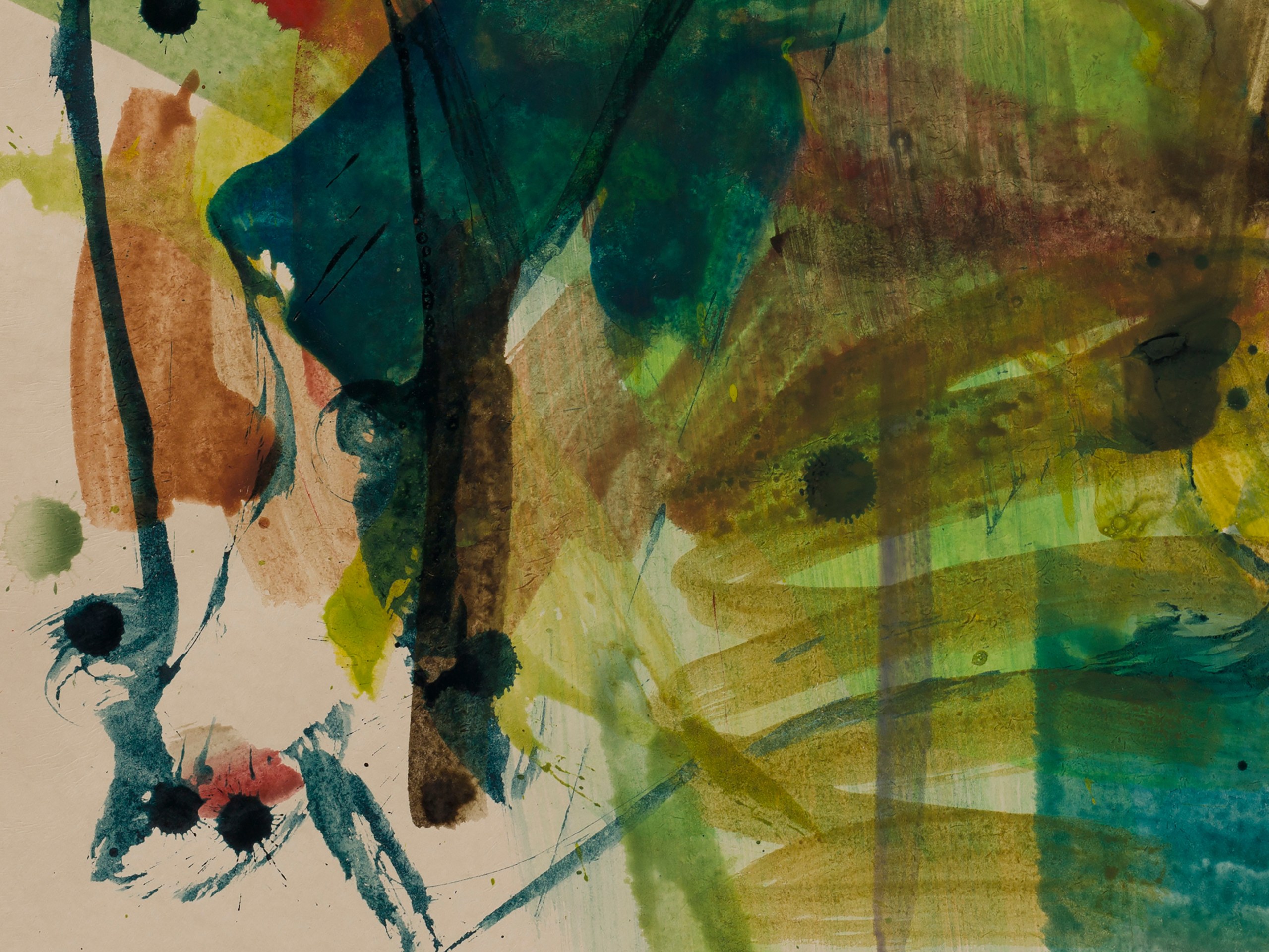 Mary Weatherford, In the cedar forest, 2019