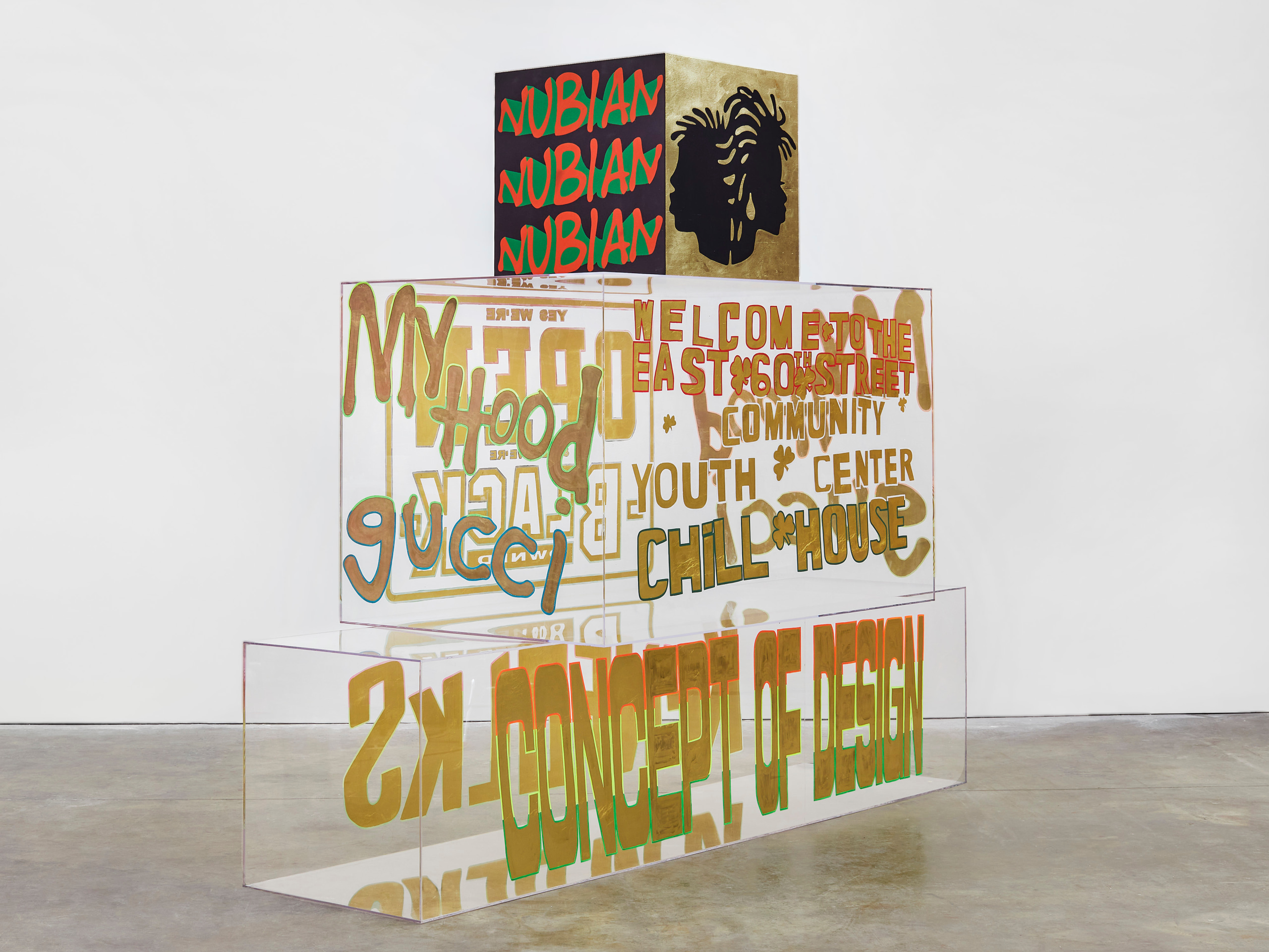 Lauren Halsey, my hood gucci (nubian), 2022