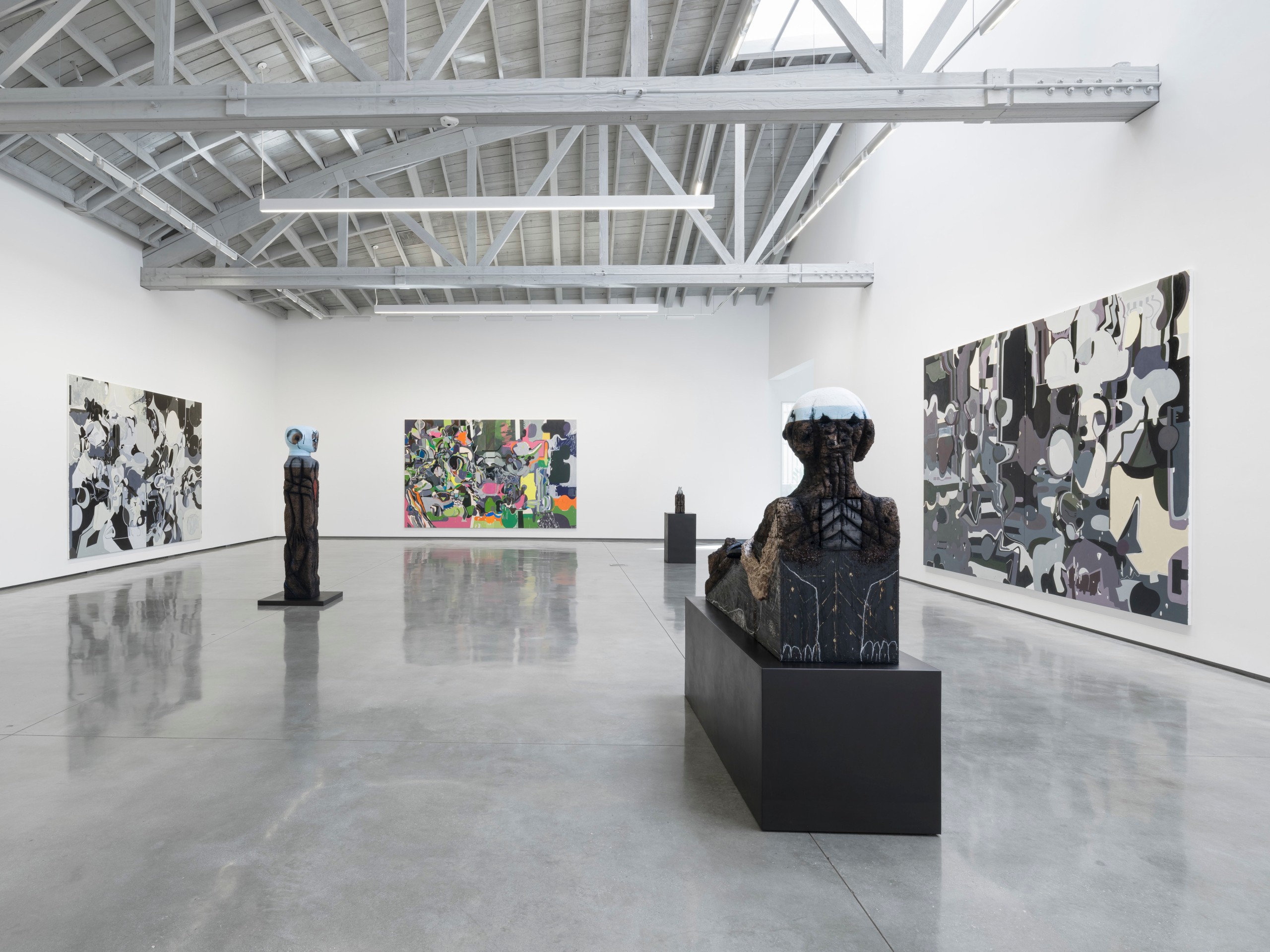 Huma Bhabha and Michael Williams