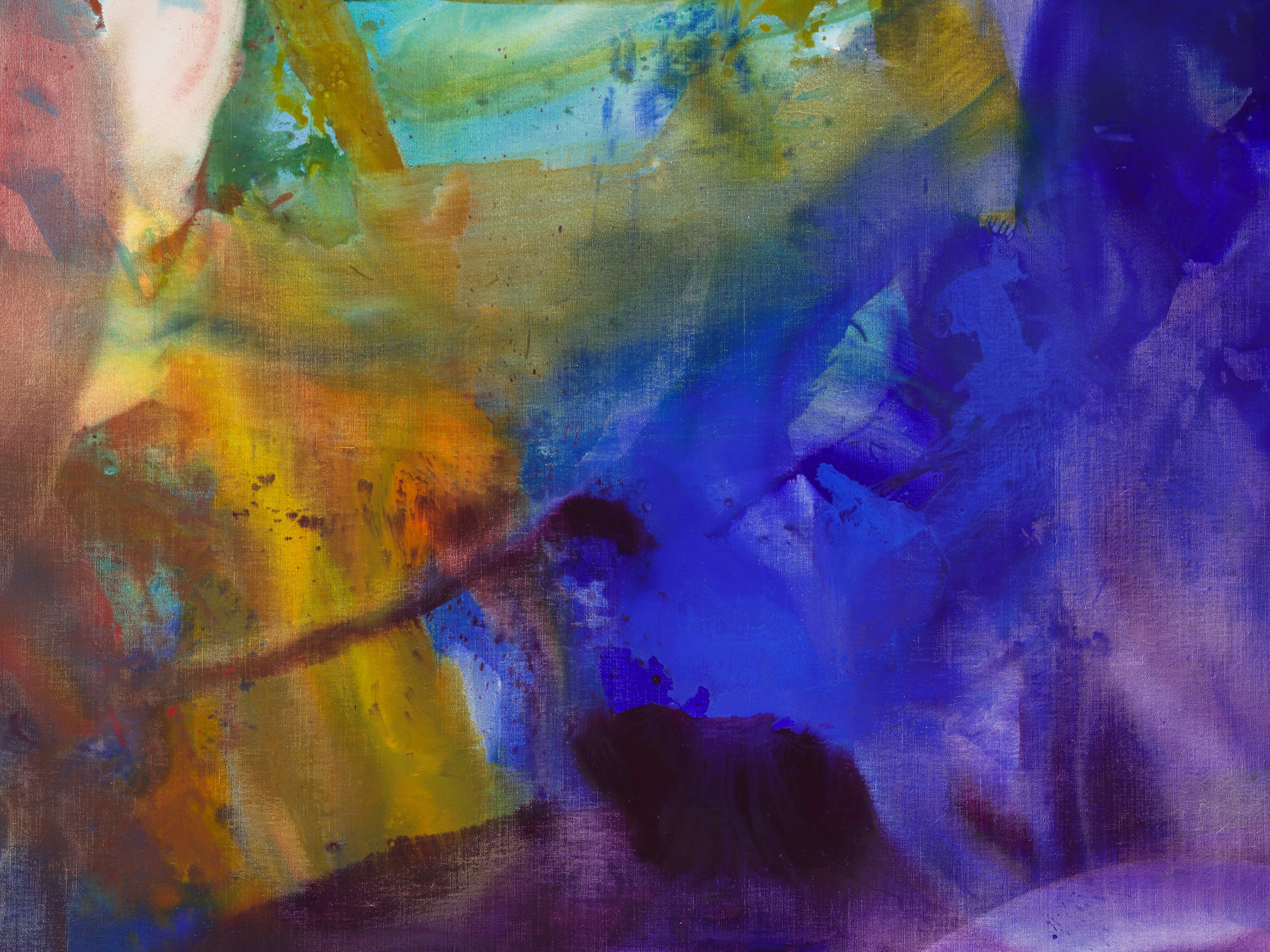 Mary Weatherford, Light Falling Like a Broken Chain; Paradise, 2021