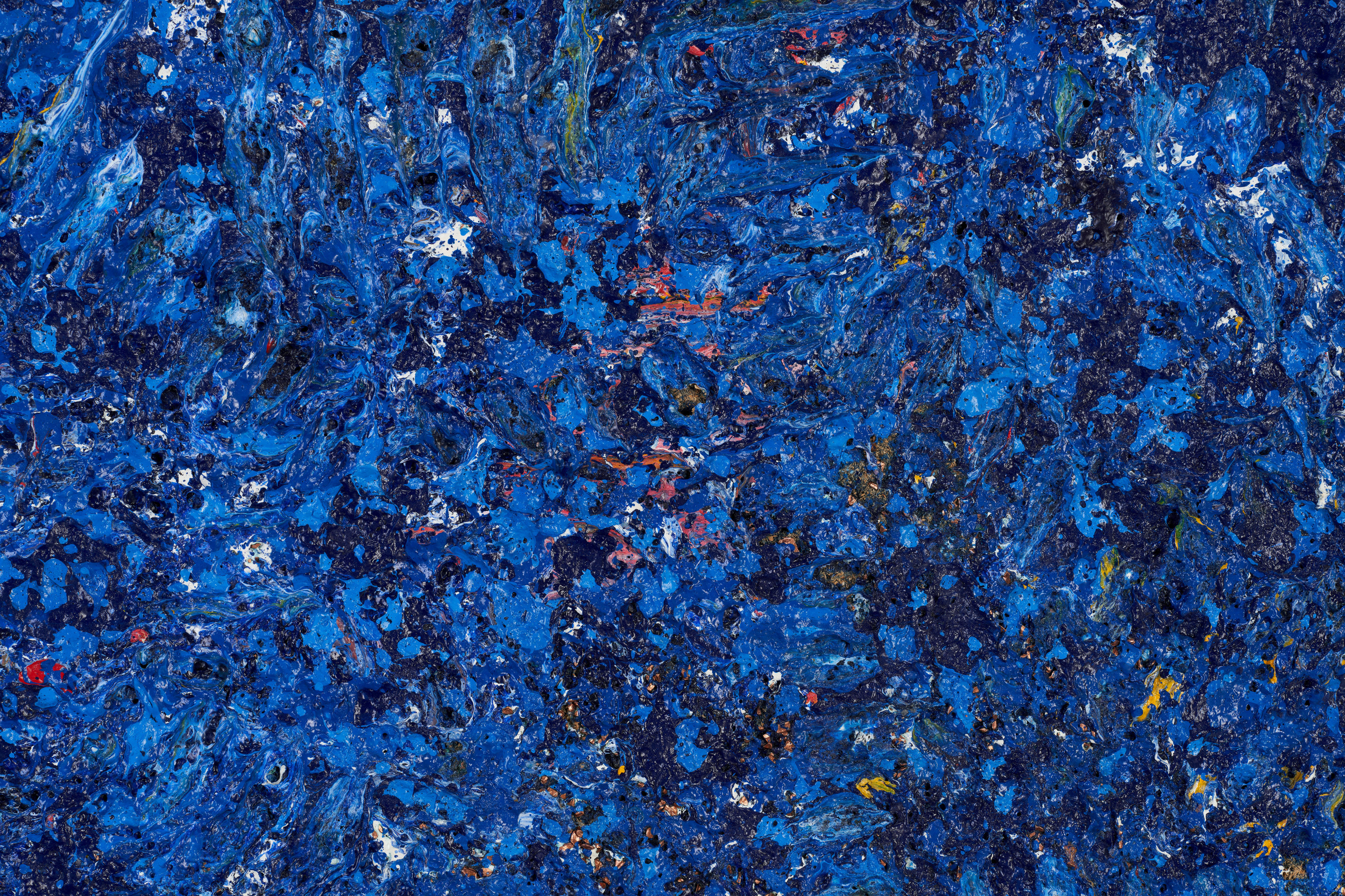 Sam Gilliam, Untitled (tondo), 2022