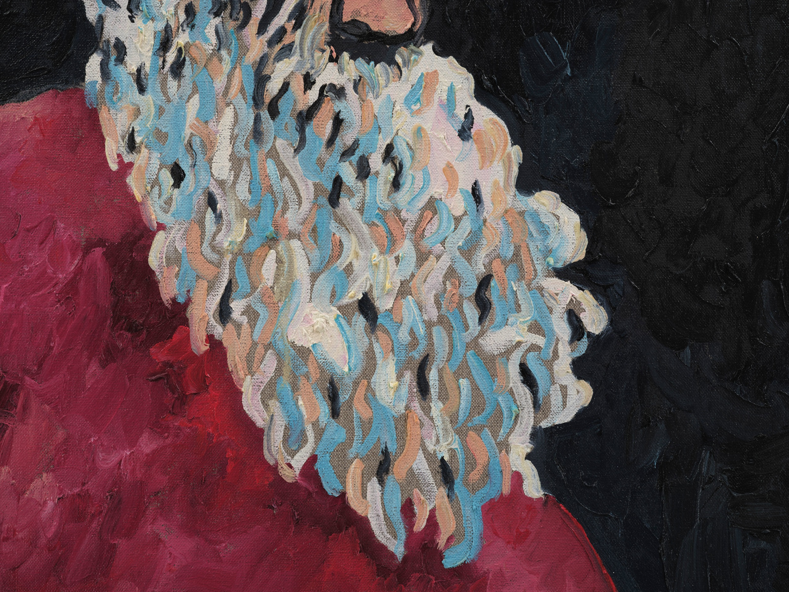 Joel Mesler, Rabbi with long beard, 2023