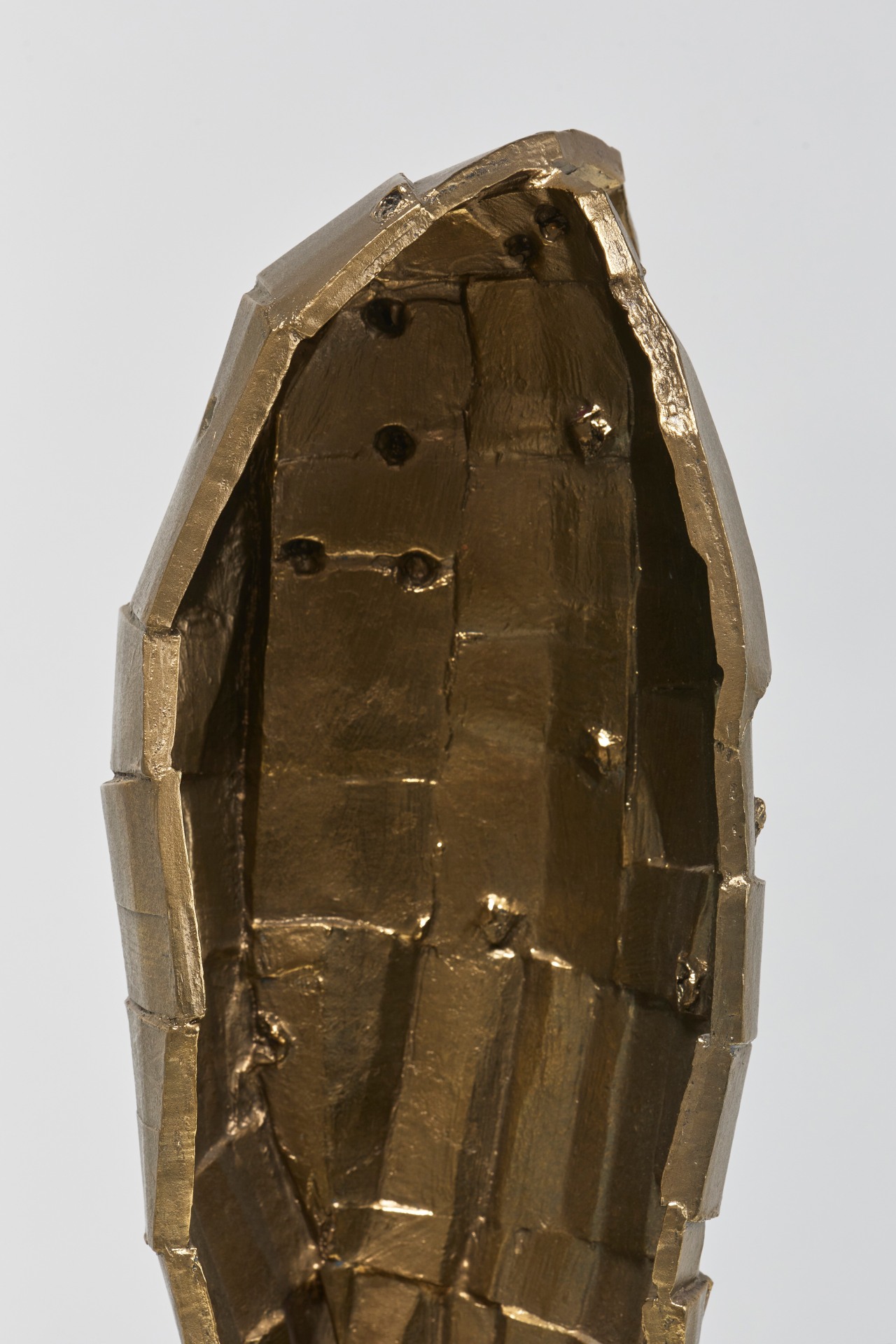Ricky Swallow, Standing Half Vessel (Gold), 2010