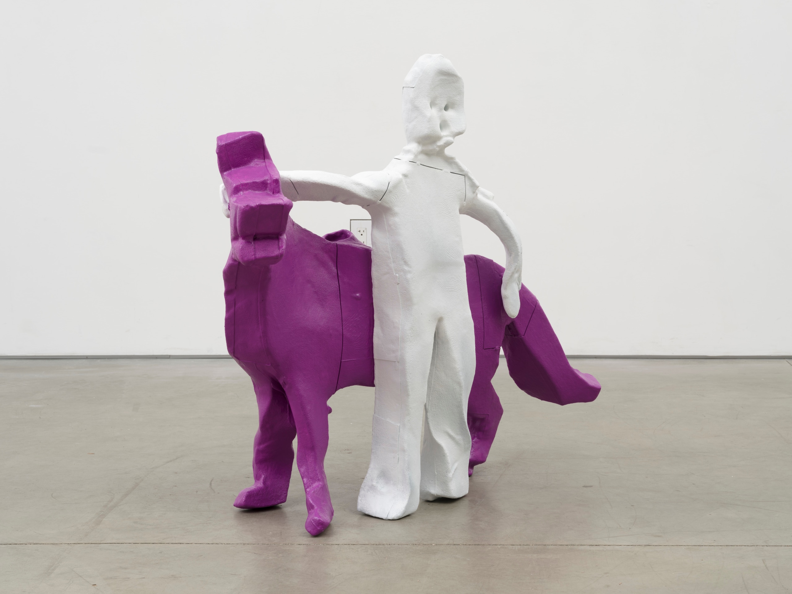 Valentin Carron, Child and Dog, 2022