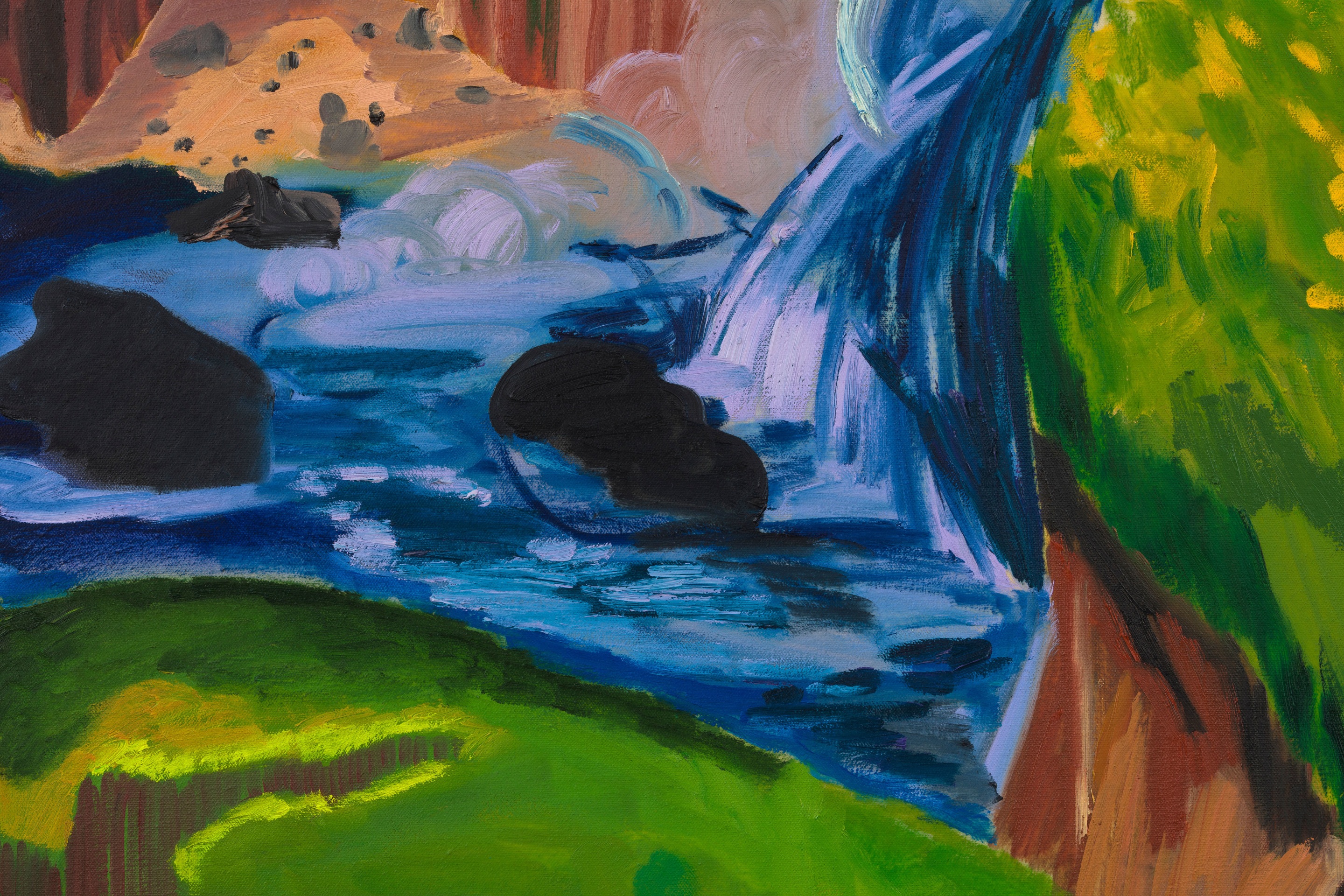 Shara Hughes, Tumble, 2023