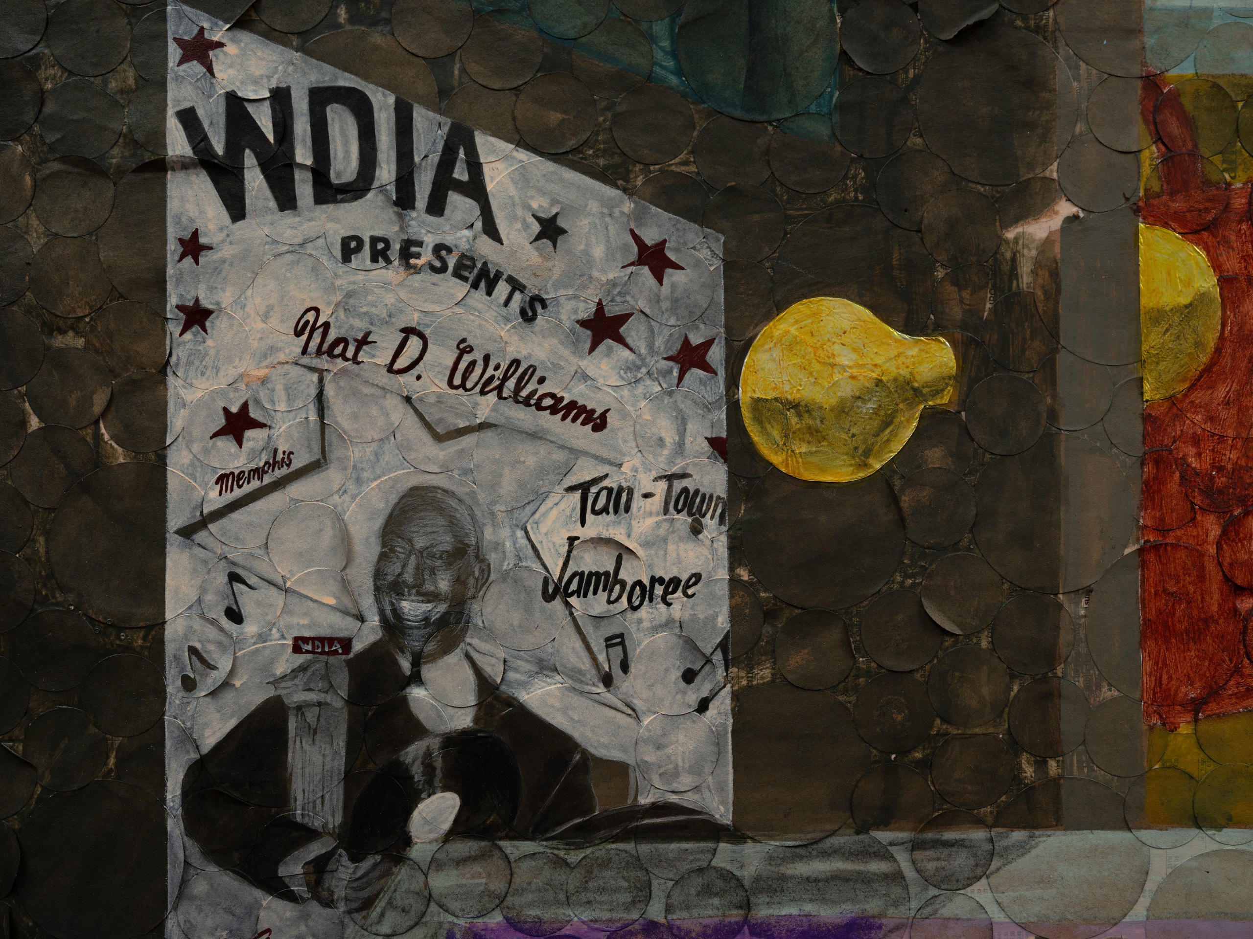 Derek Fordjour, Black Radio, 2025