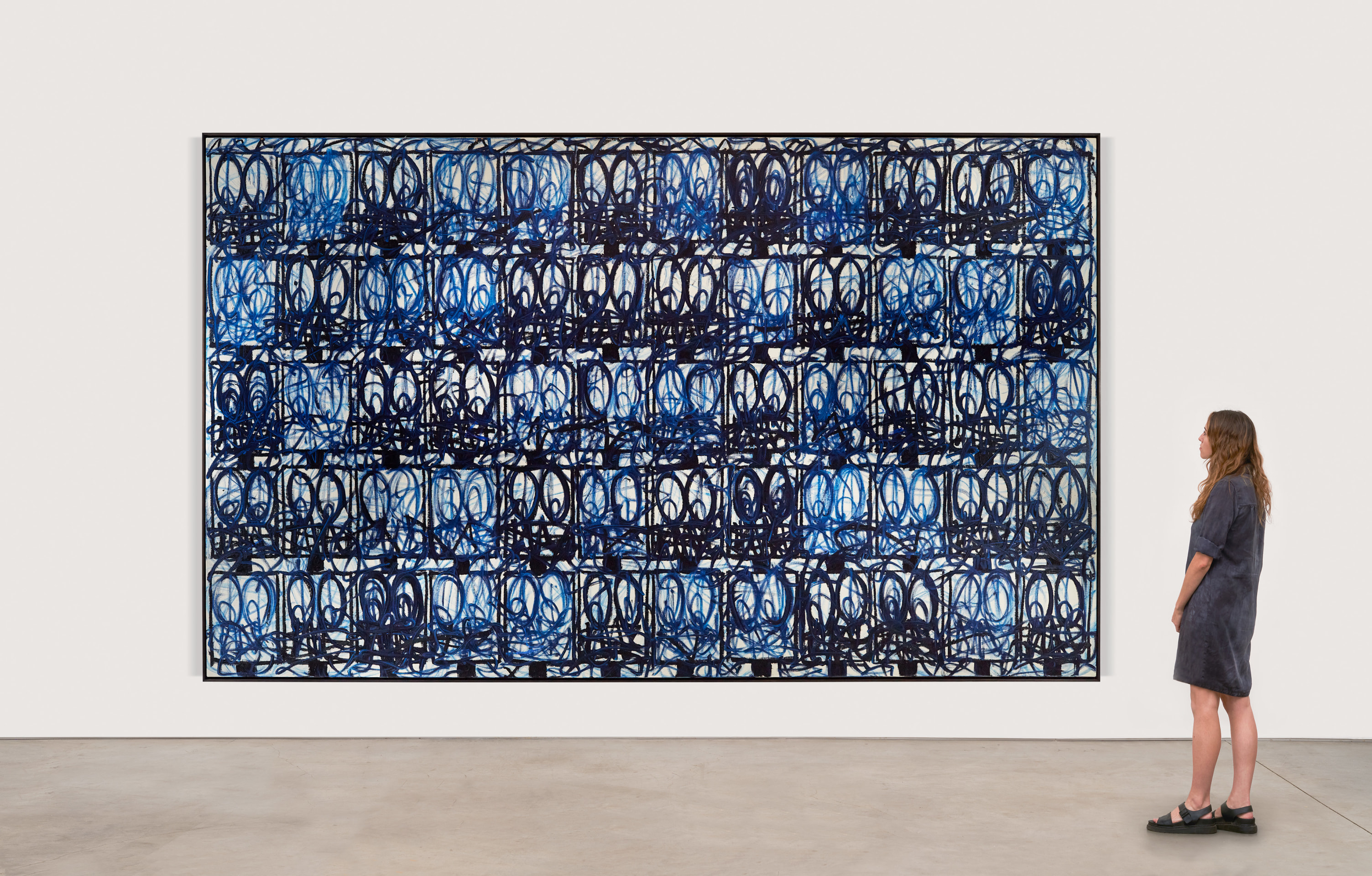 Rashid Johnson, Bruise Painting &quot;Honeysuckle Rose&quot;, 2021