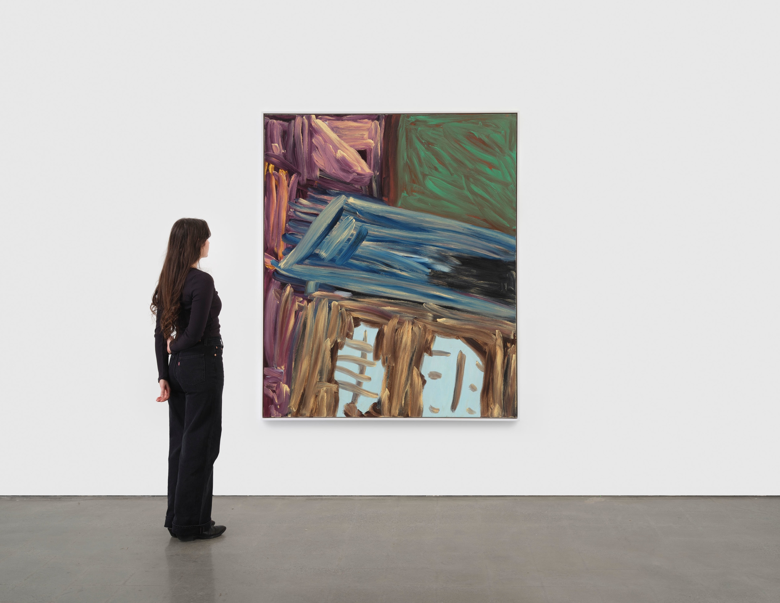 Martha Diamond, Blue Roof, 1984