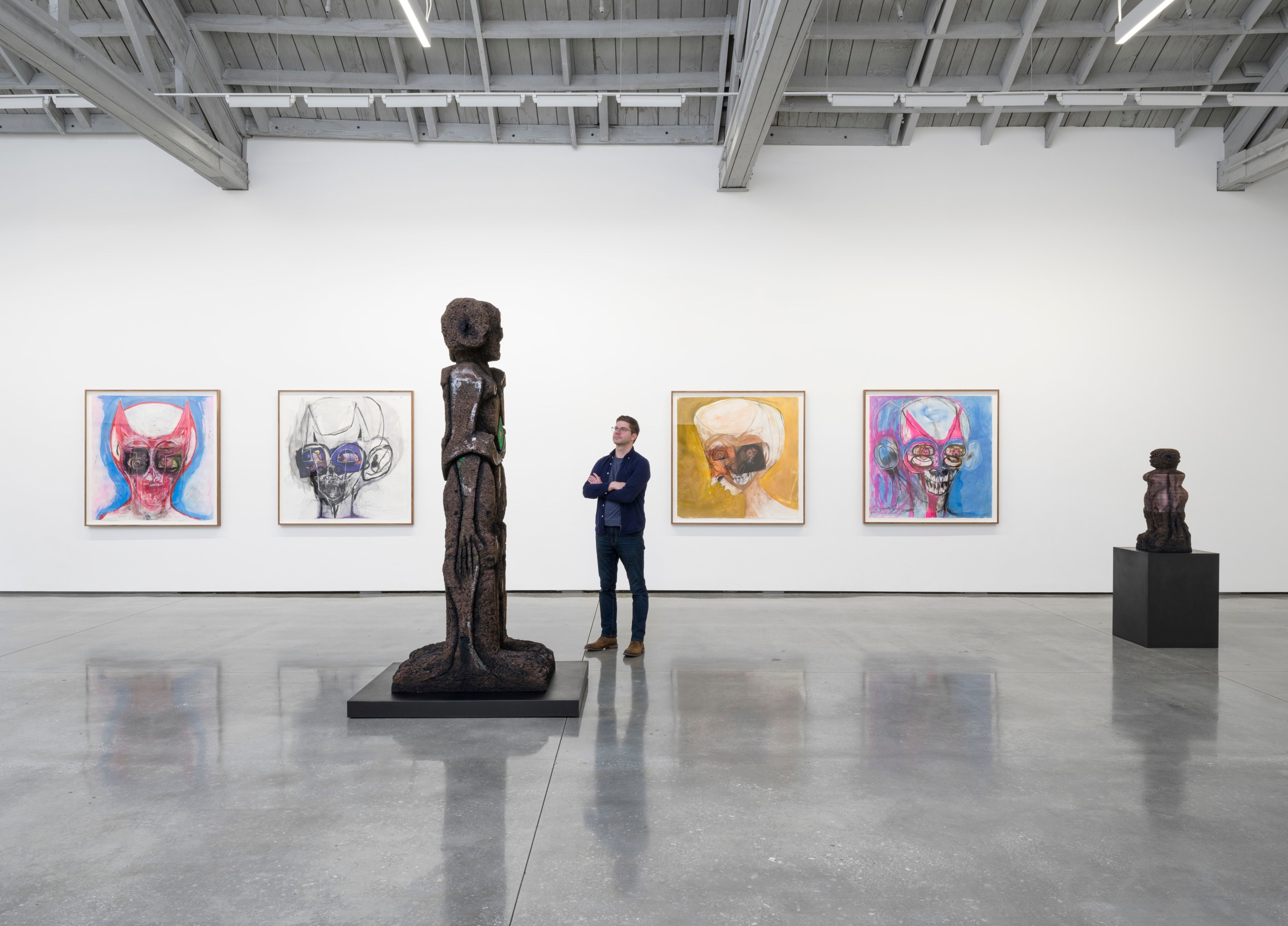 Huma Bhabha and Michael Williams