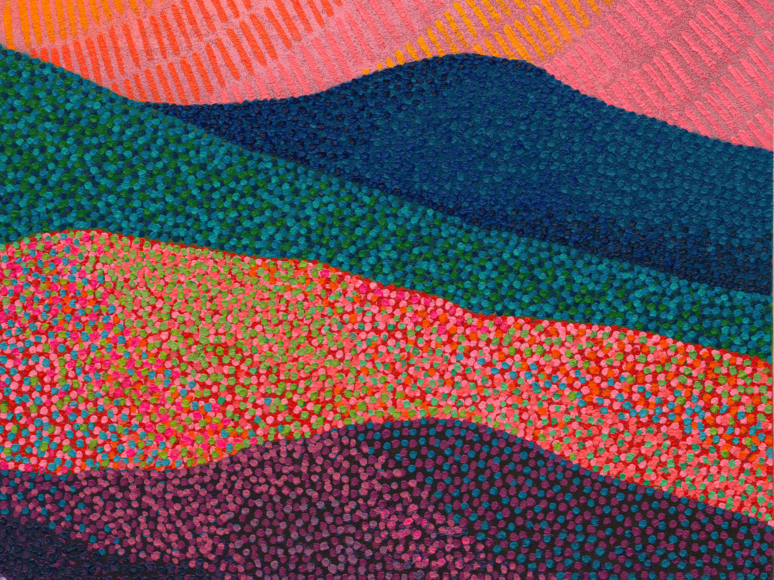 Jennifer Guidi, We play together on your hills and peaks&mdash;one energy united, traversing the biome of your soul, deep into the center where we find only love, 2025