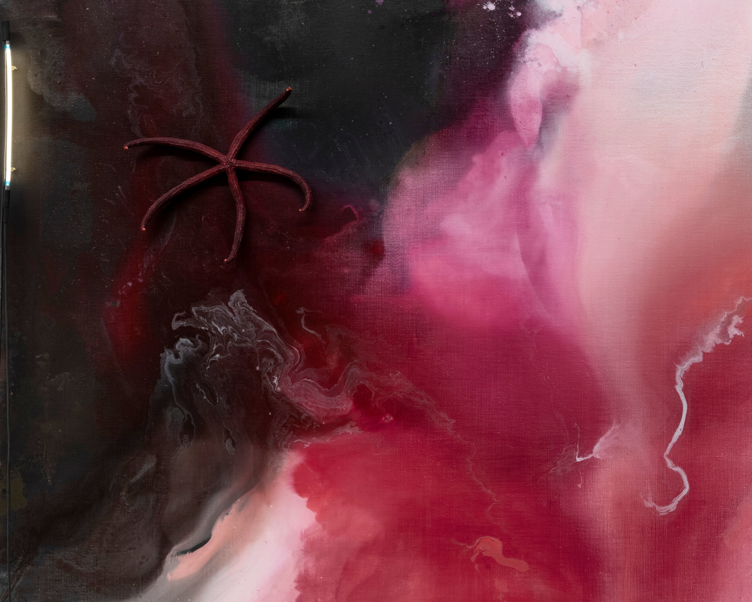 Mary Weatherford, The Surrealist, 2024 - 2025