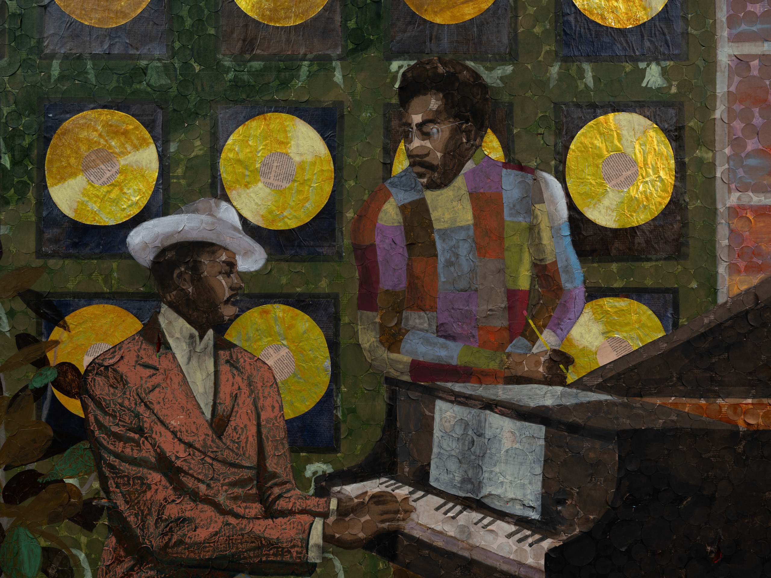 Derek Fordjour, The Philadelphia Sound, 2025